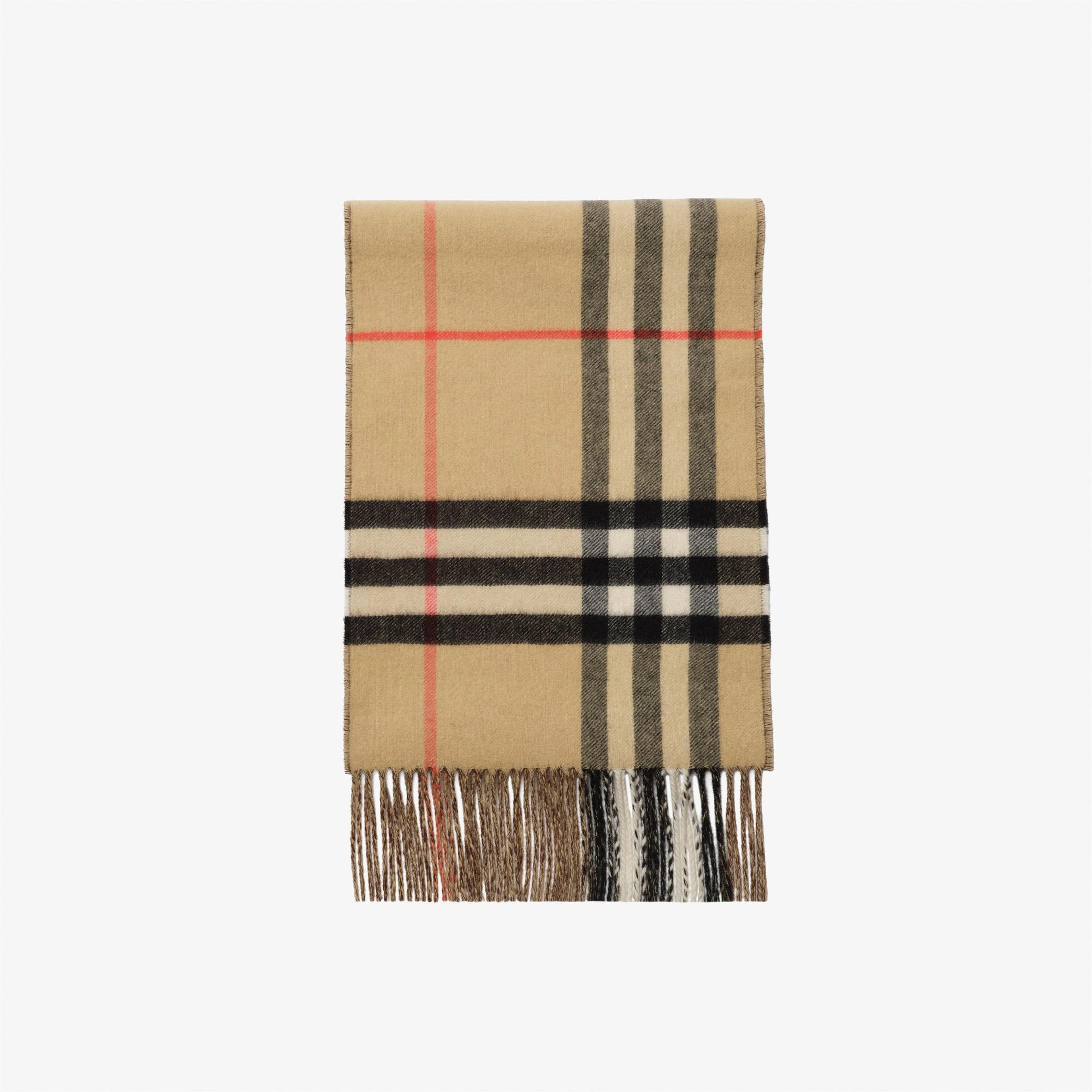 Burberry Double Ekd Kadın Bej Atkı