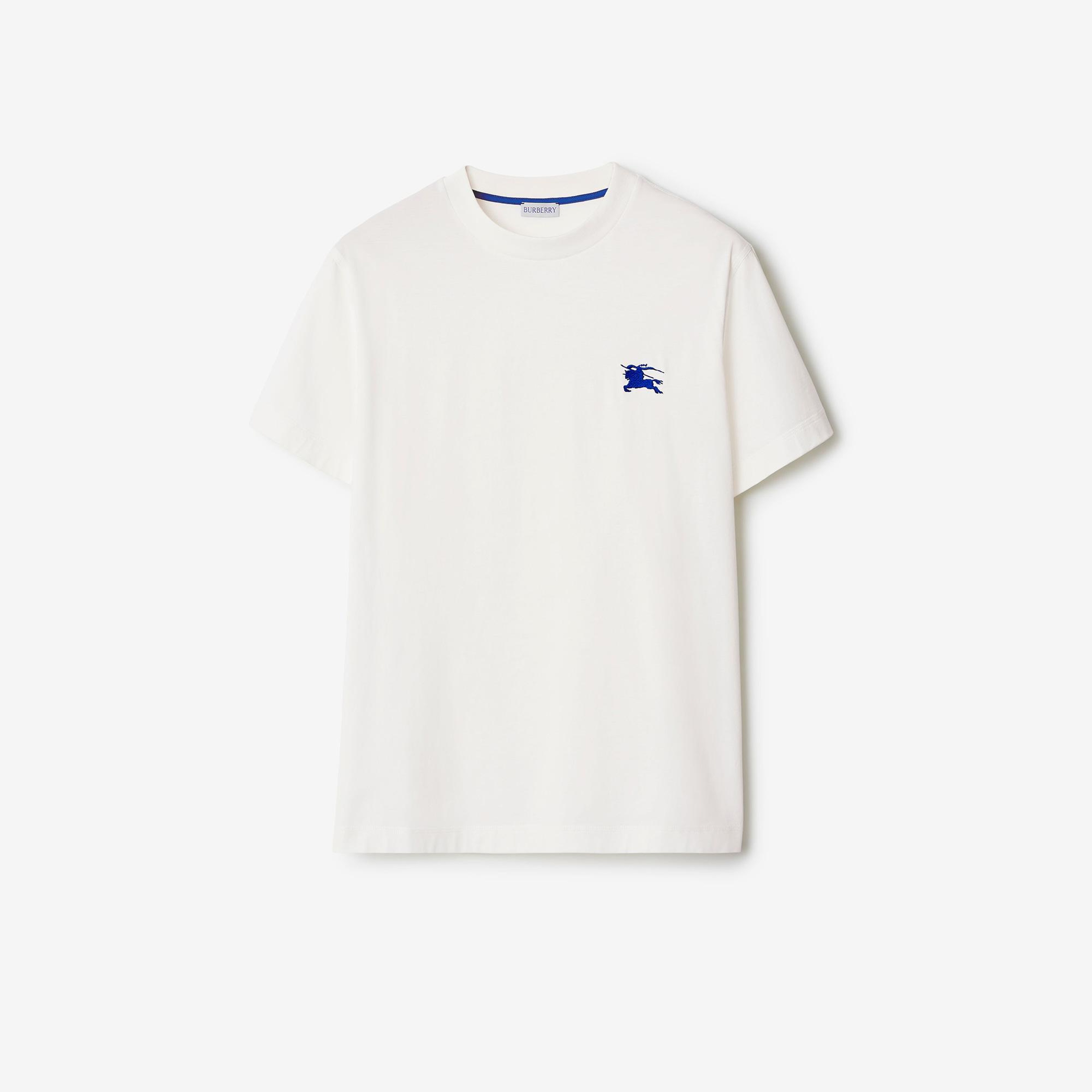 Burberry Pamuklu Erkek Beyaz T-Shirt