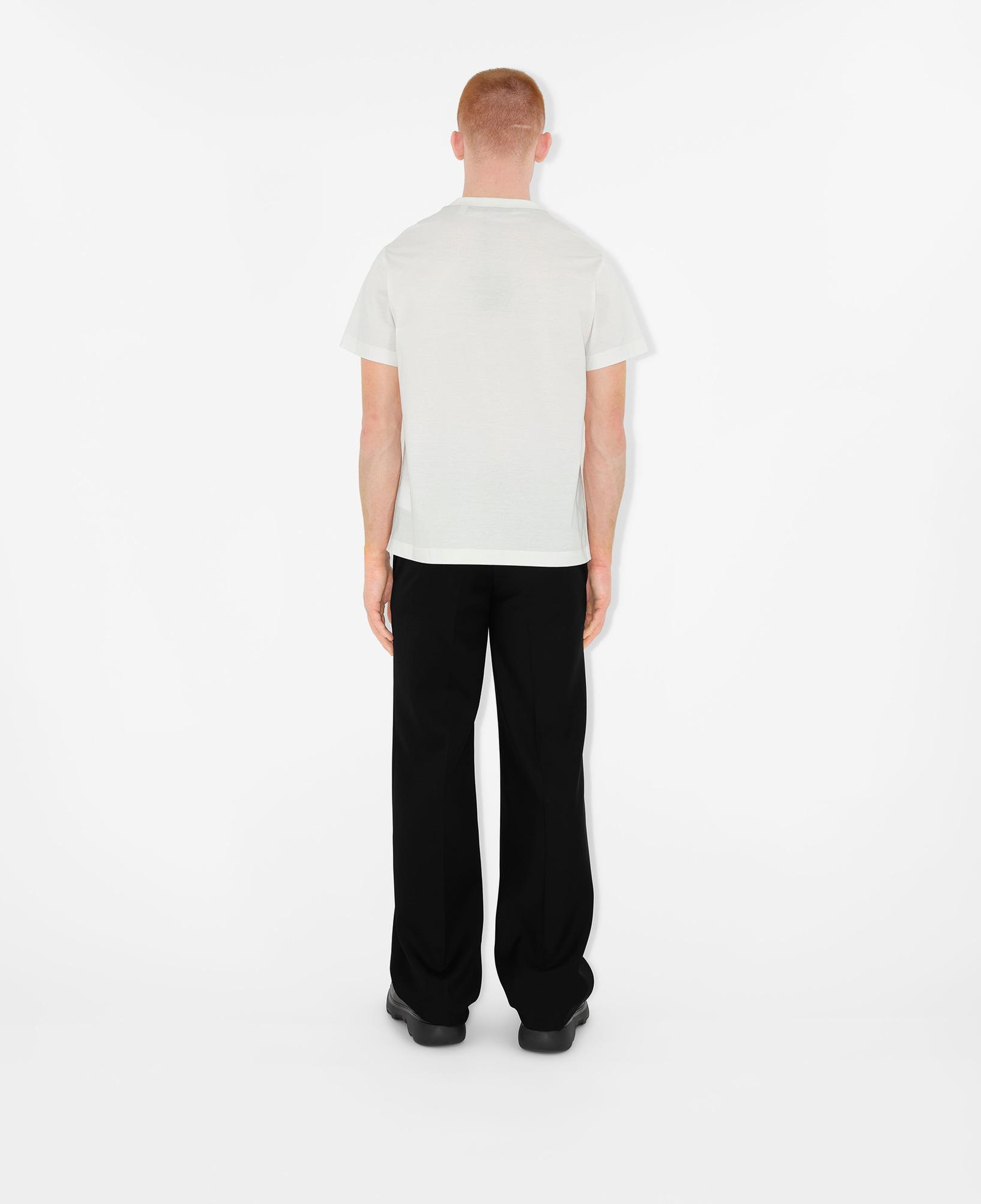 Burberry Pamuklu Erkek Beyaz T-Shirt