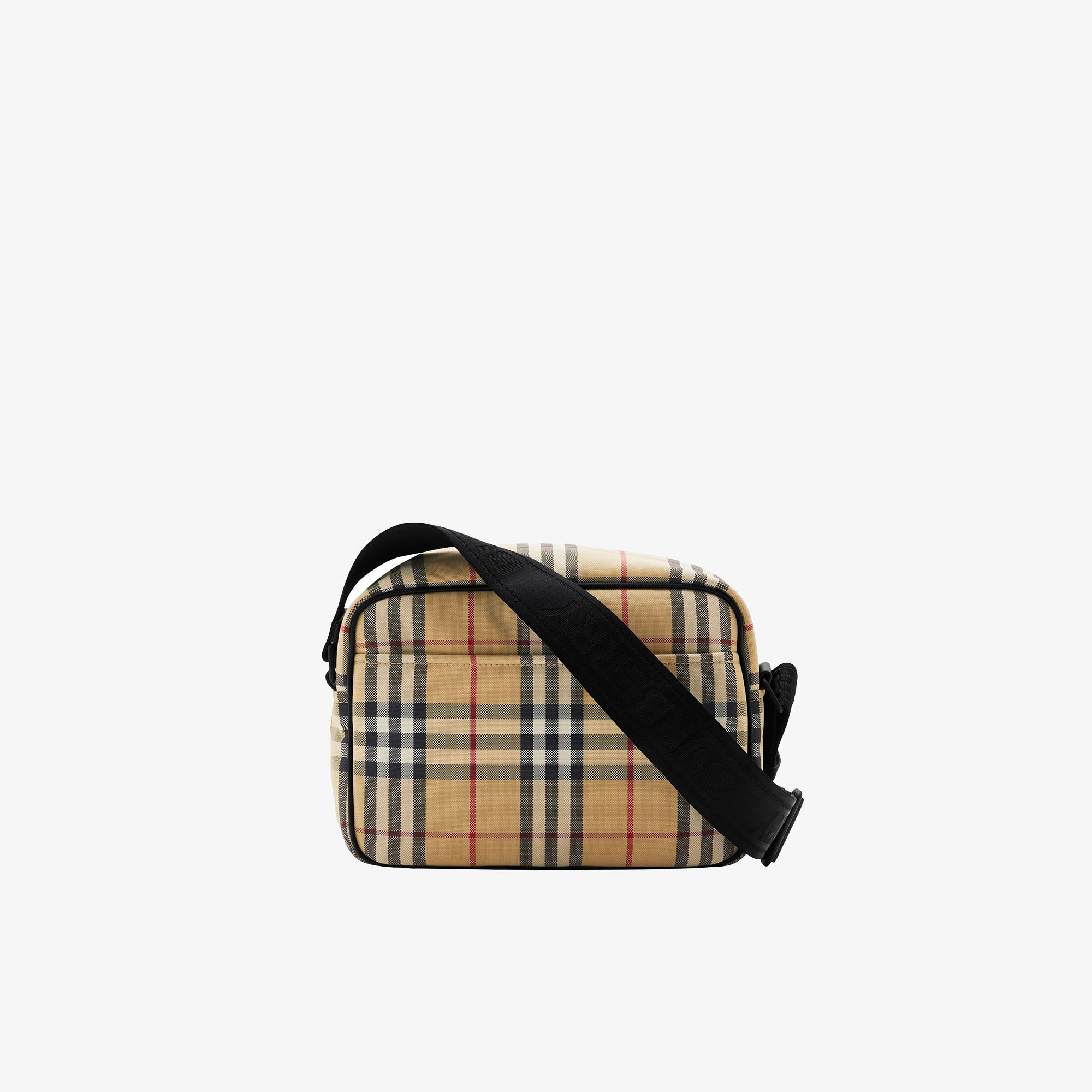 Burberry Check Paddy Erkek Bej Omuz Çantası