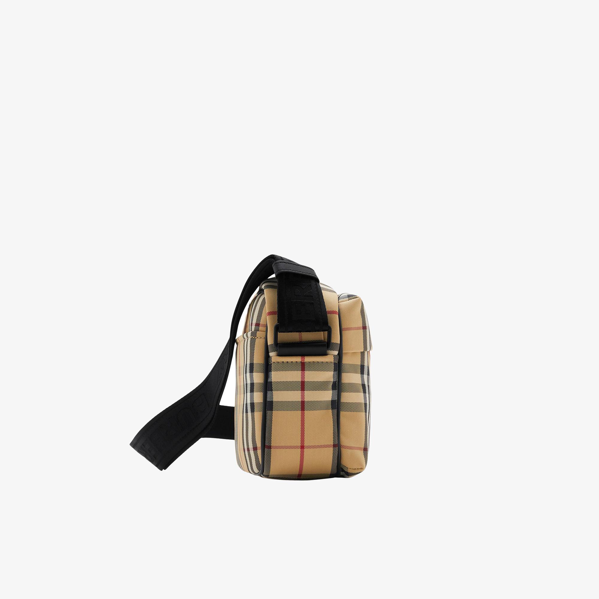 Burberry Check Paddy Erkek Bej Omuz Çantası