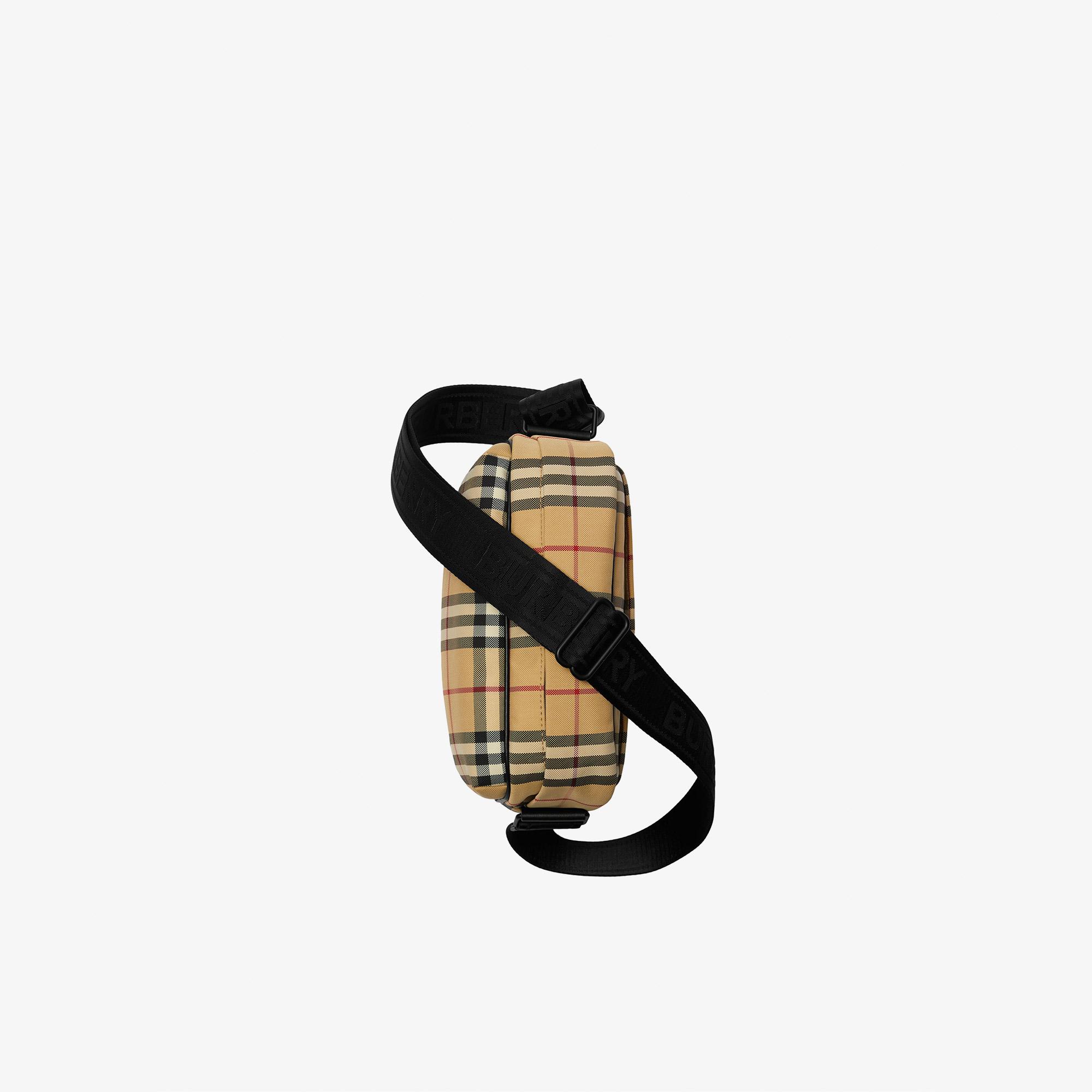 Burberry Check Paddy Erkek Bej Omuz Çantası