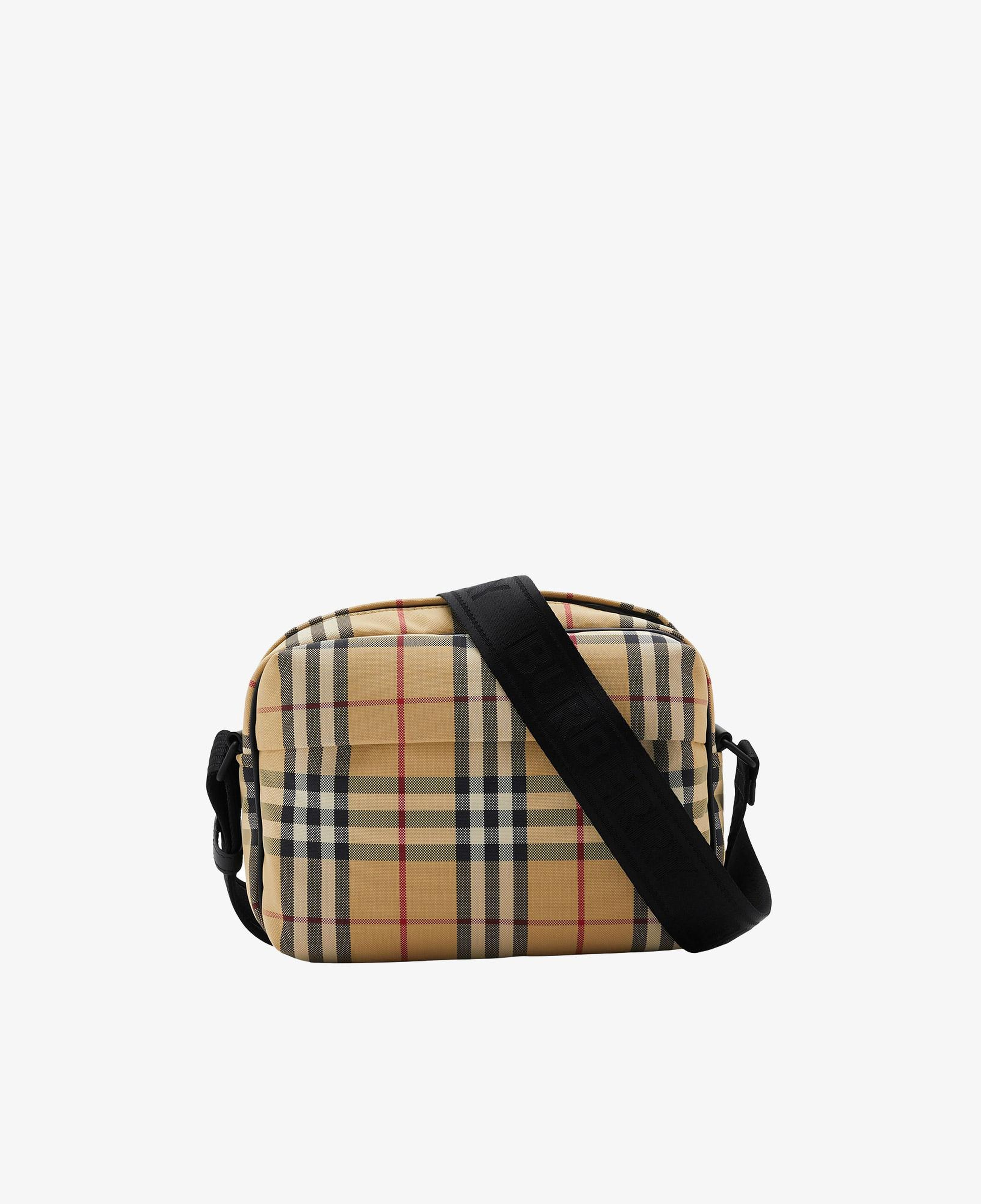 Burberry Check Paddy Erkek Bej Omuz Çantası