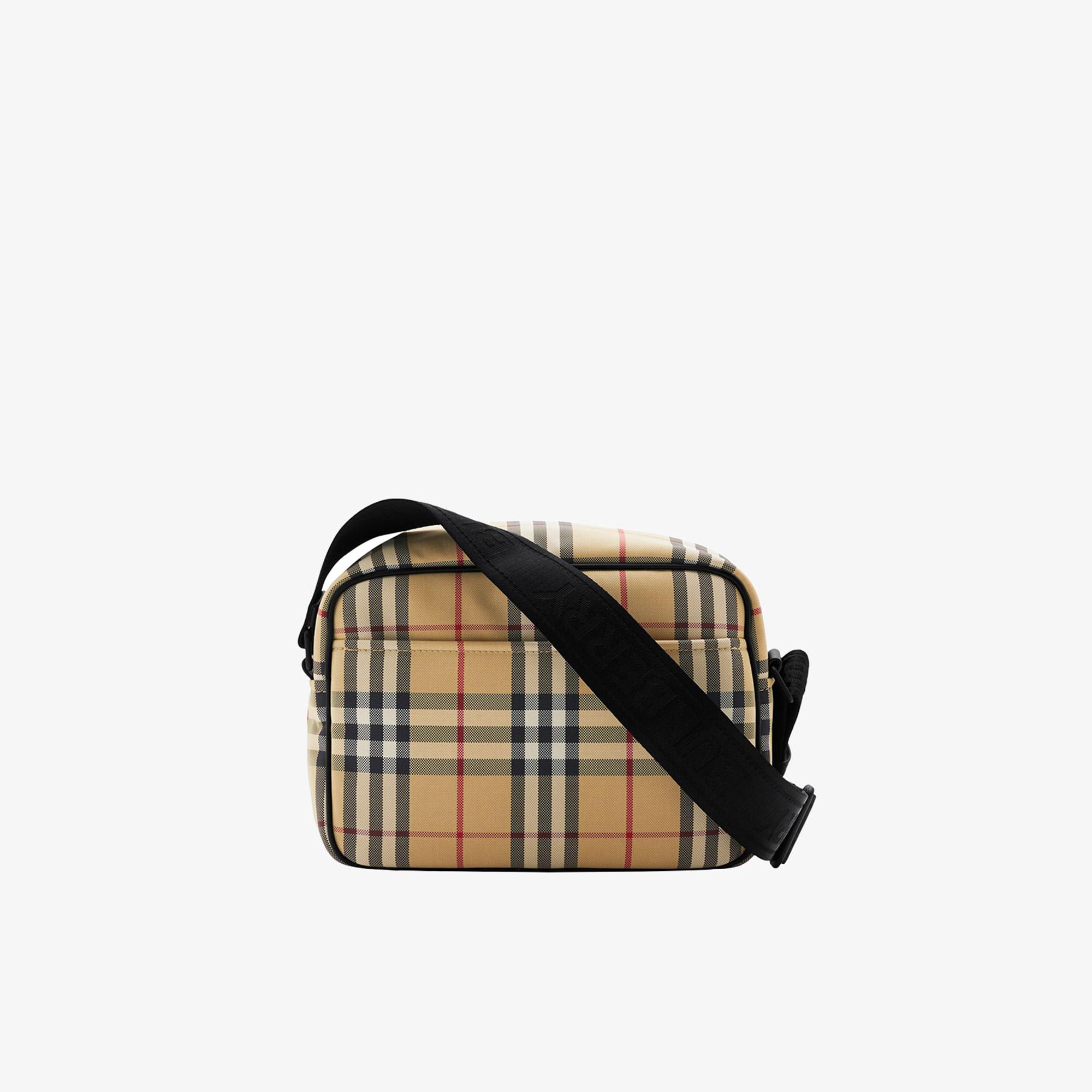 Burberry Check Paddy Erkek Bej Omuz Çantası