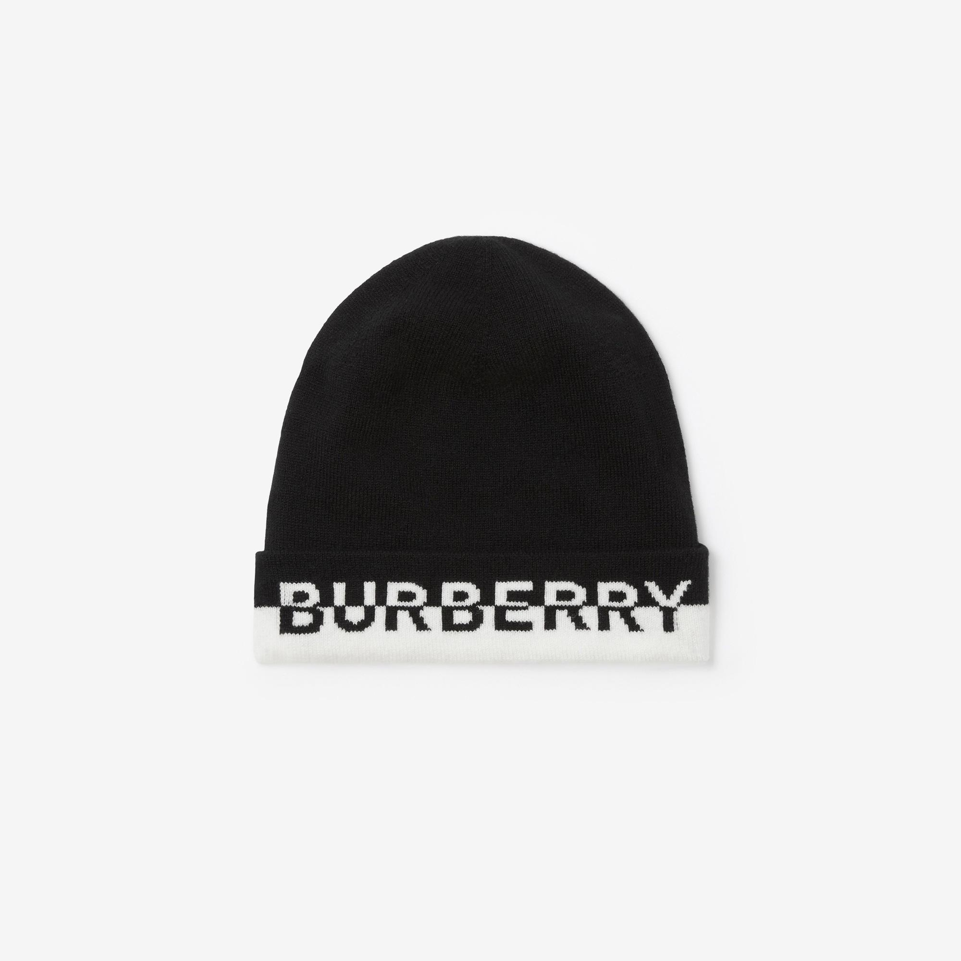 Burberry Core Logo Intarsia Cashmere Kadın Siyah Bere