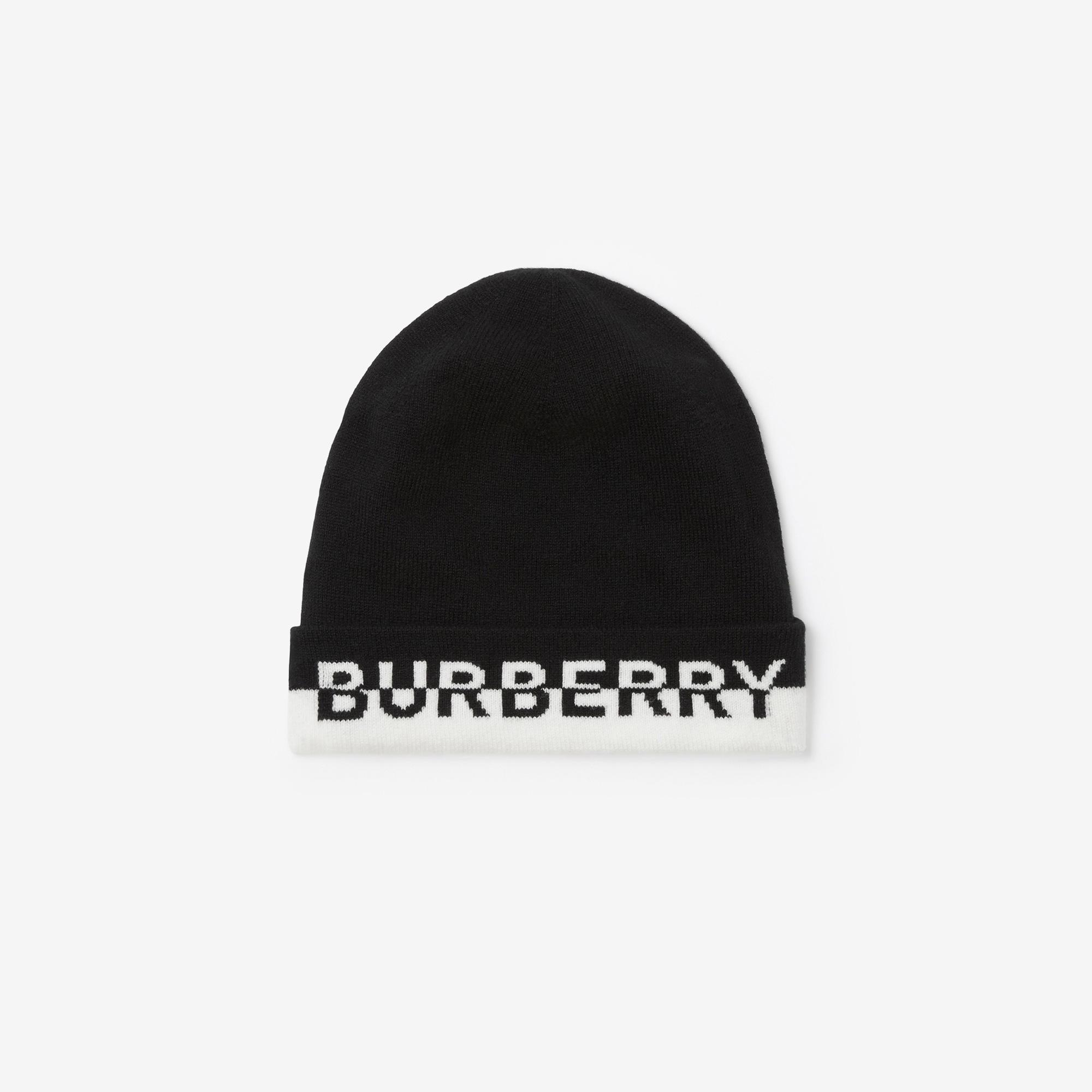 Burberry Core Logo Intarsia Cashmere Kadın Siyah Bere