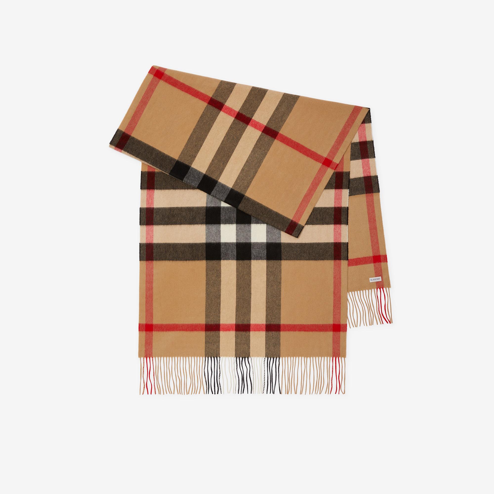 Burberry Ovs Hmga Cashmere Kadın Bej Atkı