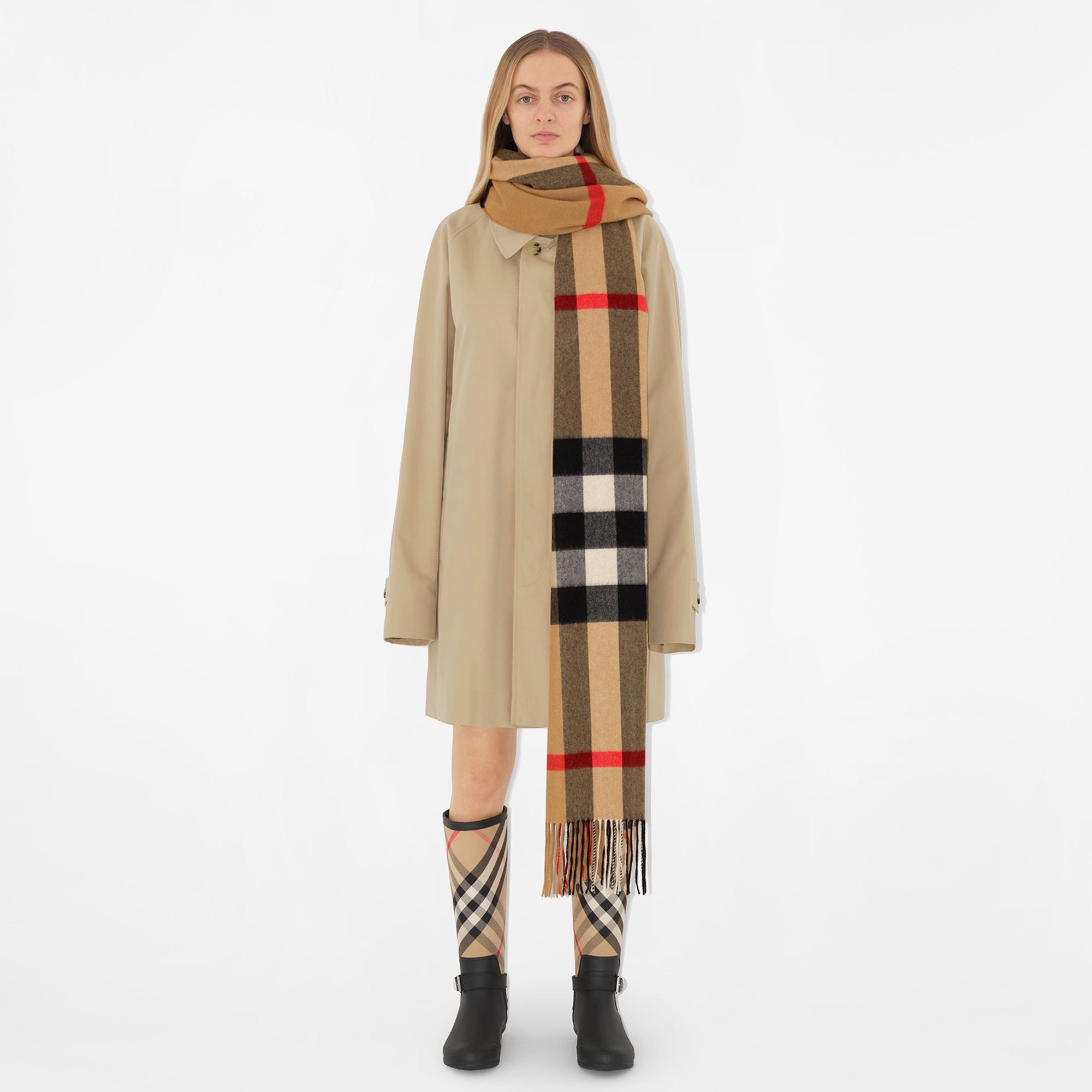 Burberry Ovs Hmga Cashmere Kadın Bej Atkı