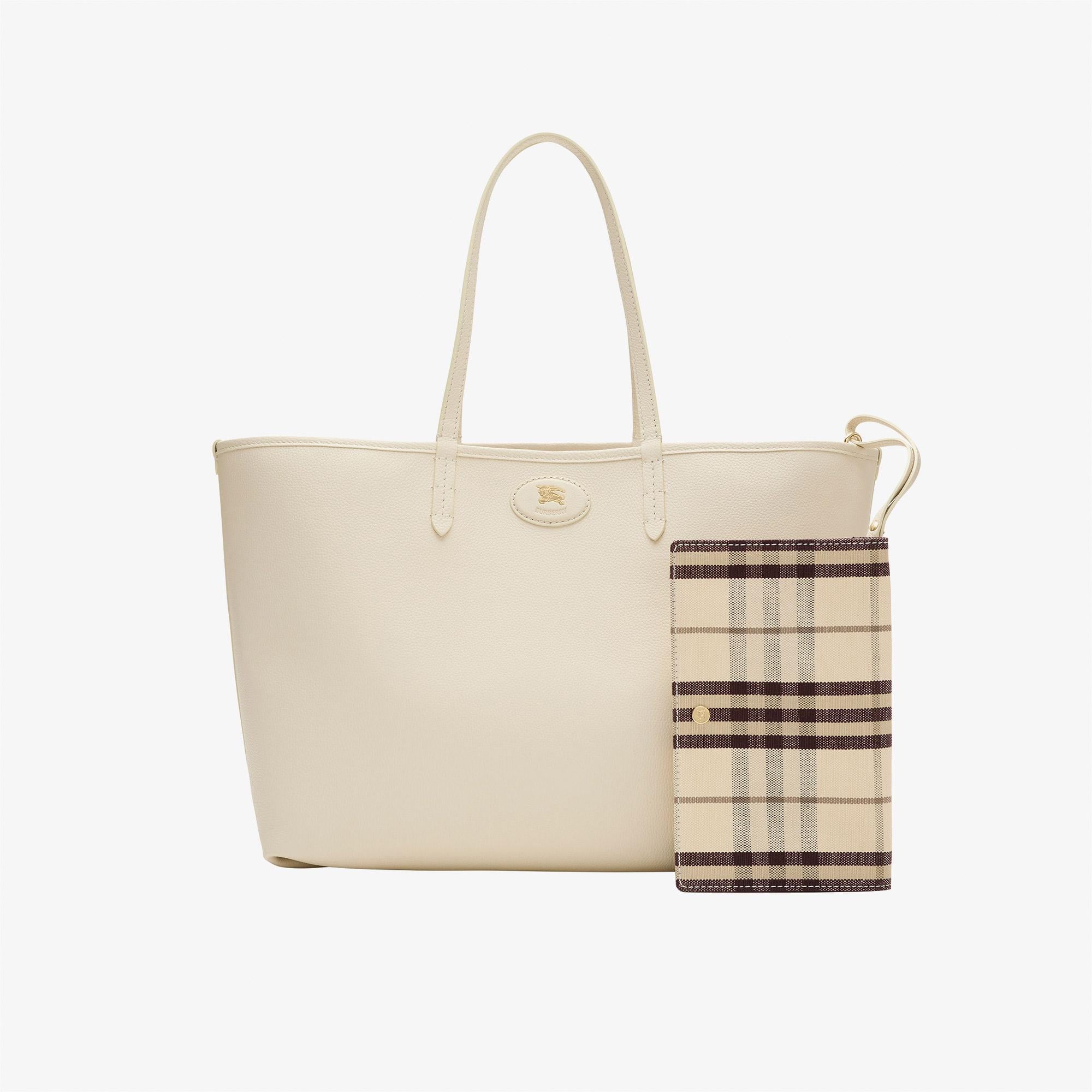 Burberry Reversıble Tote Kadın Bej Omuz Çantası