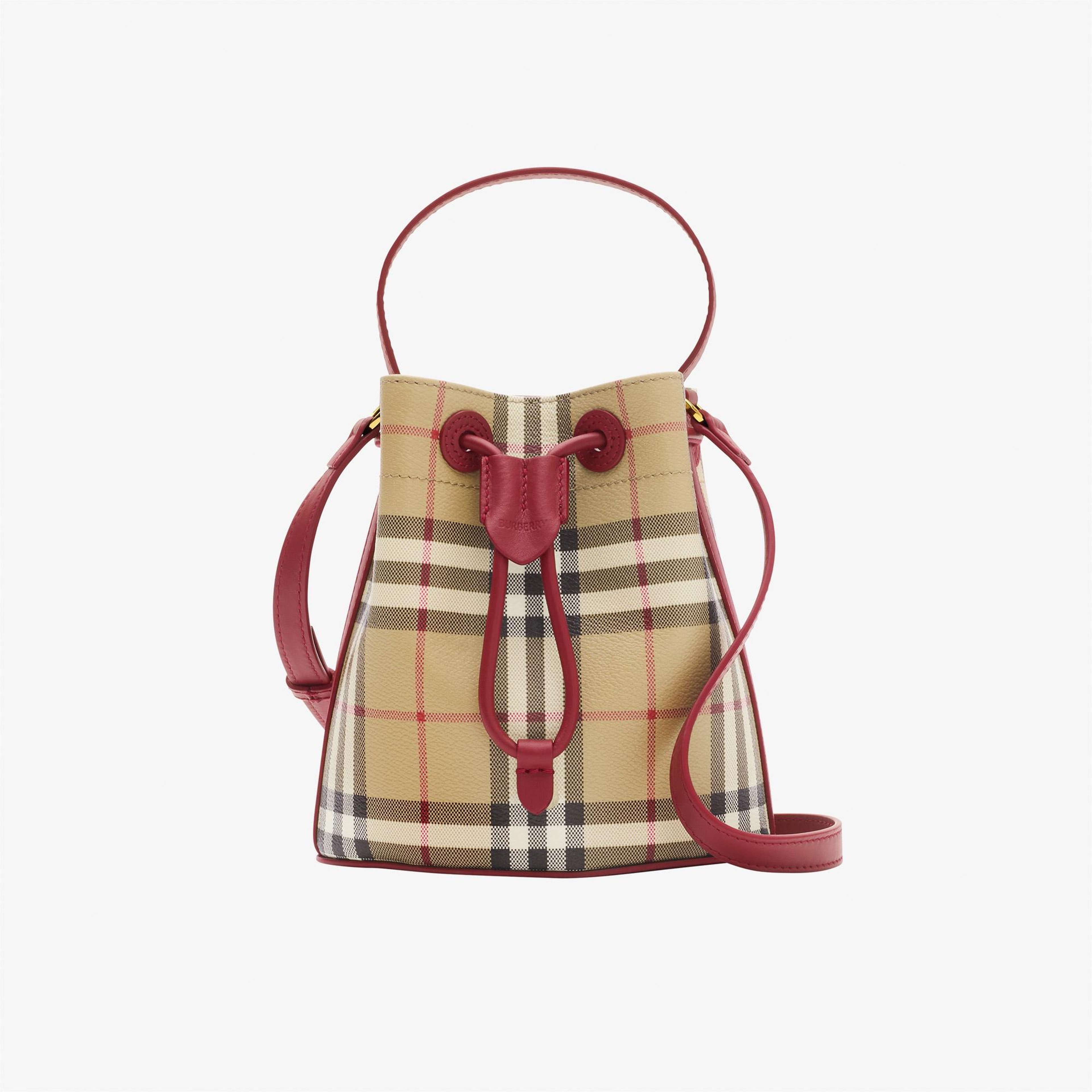 Burberry Drawstrıng Kadın Bej Çapraz Çanta