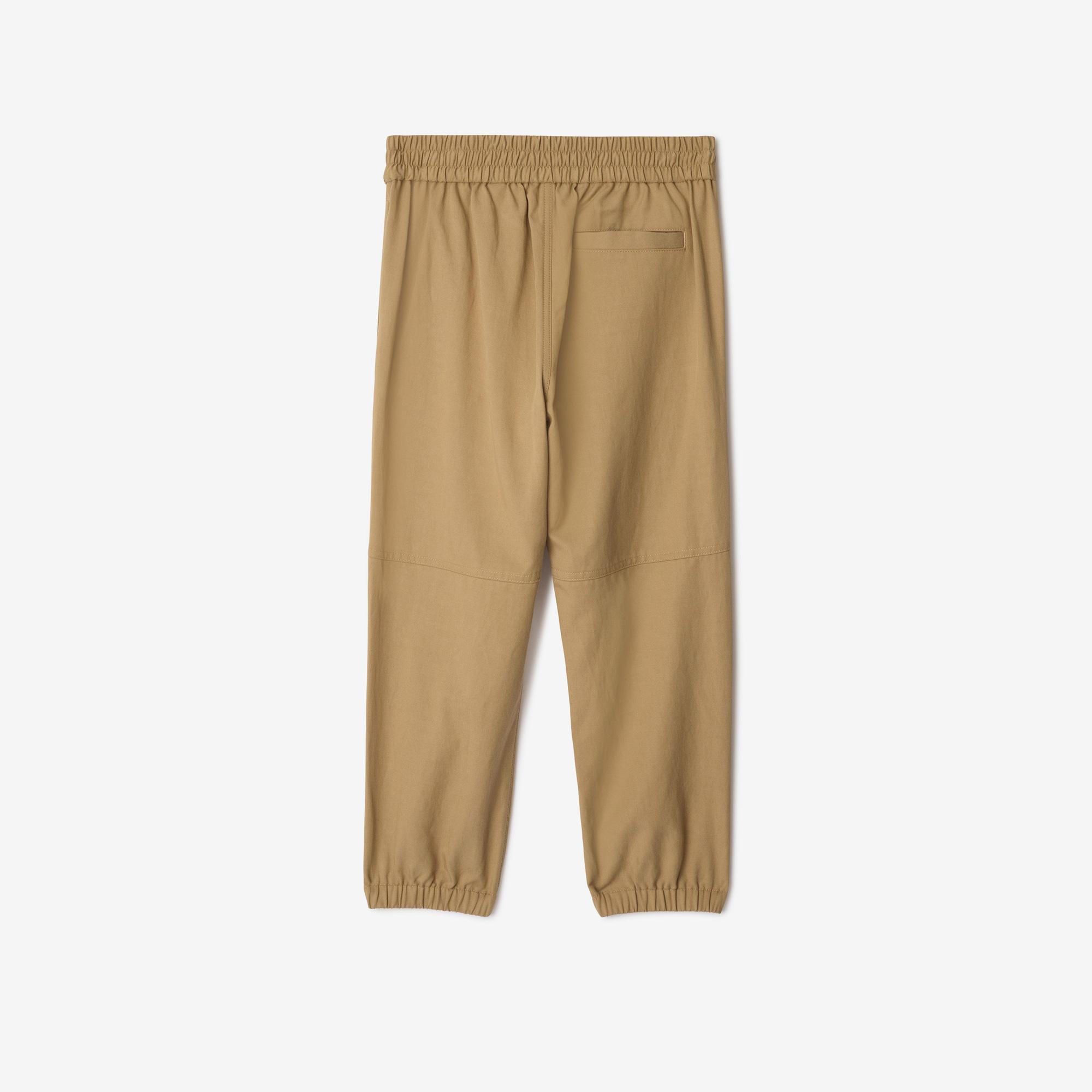 Burberry Travard Cotton Blend Çocuk Bej Pantolon