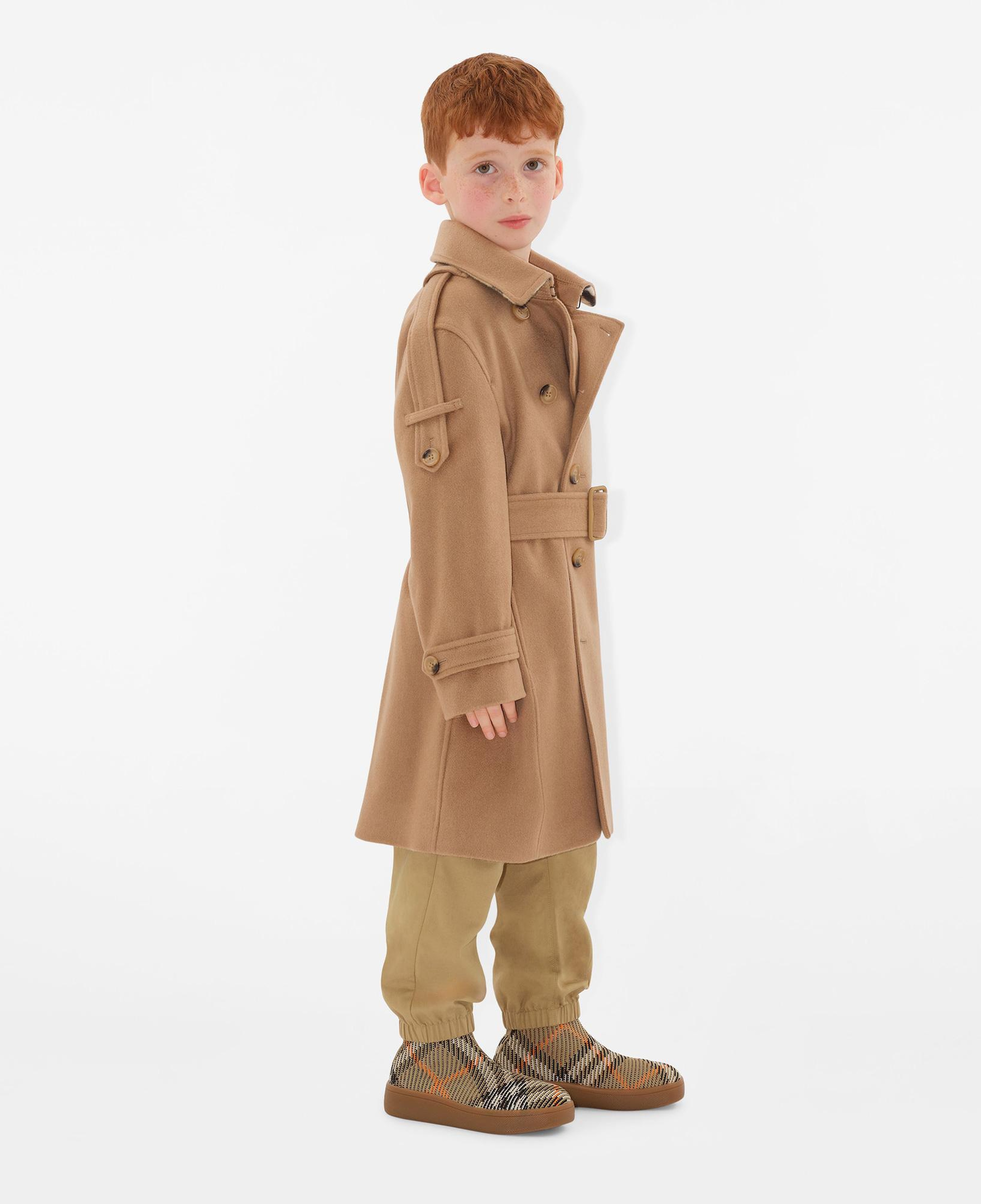 Burberry Travard Cotton Blend Çocuk Bej Pantolon