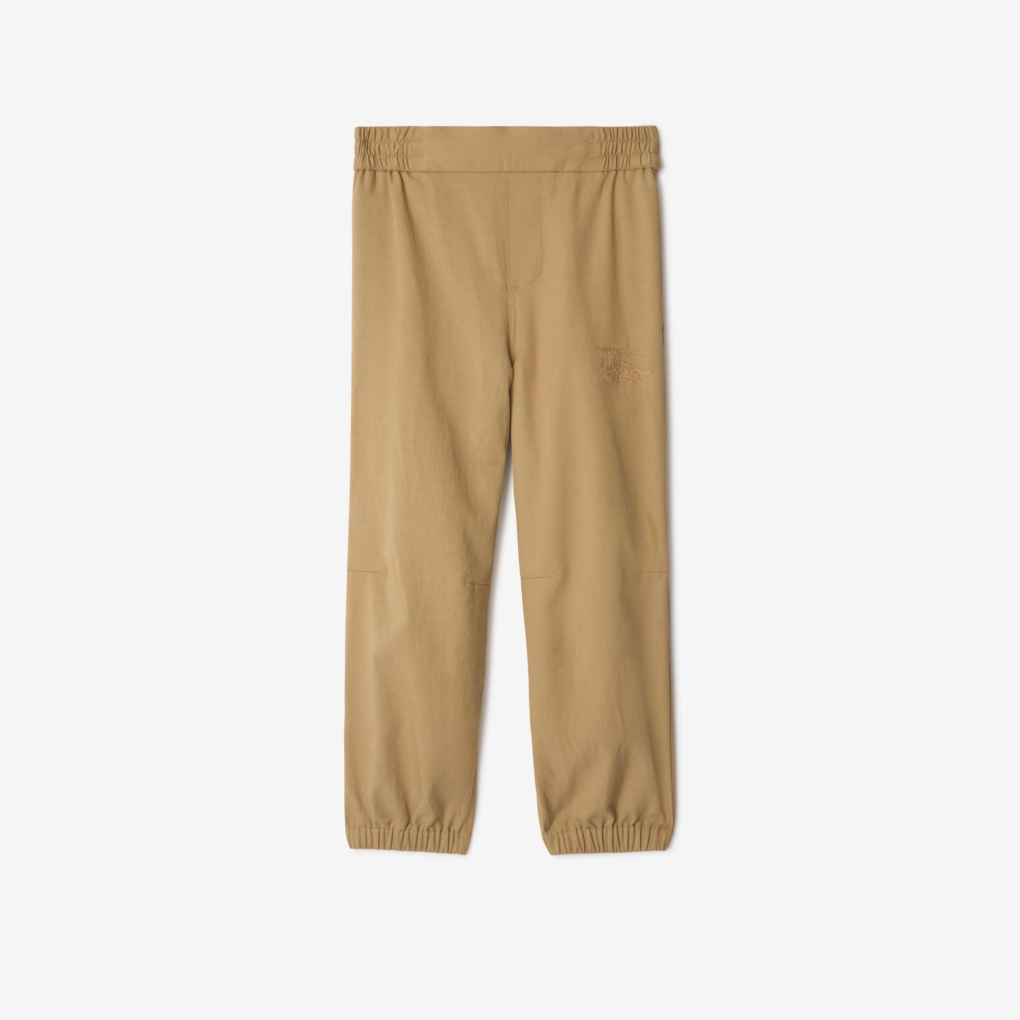 Burberry Travard Cotton Blend Çocuk Bej Pantolon