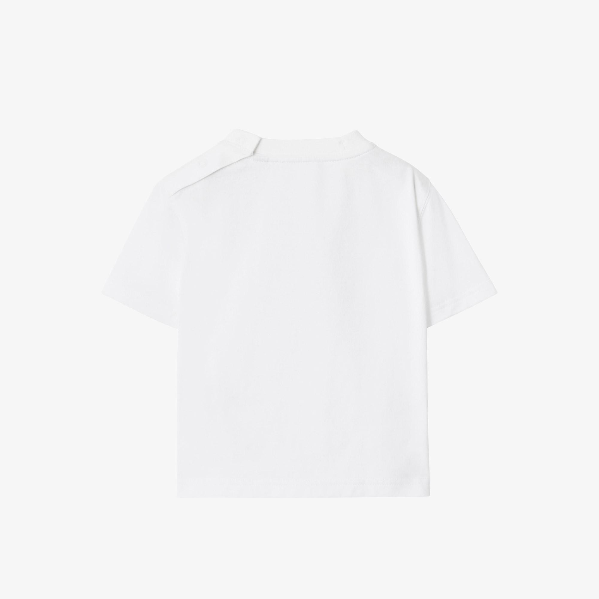 Burberry Cedar Teddy Çocuk Beyaz T-Shirt