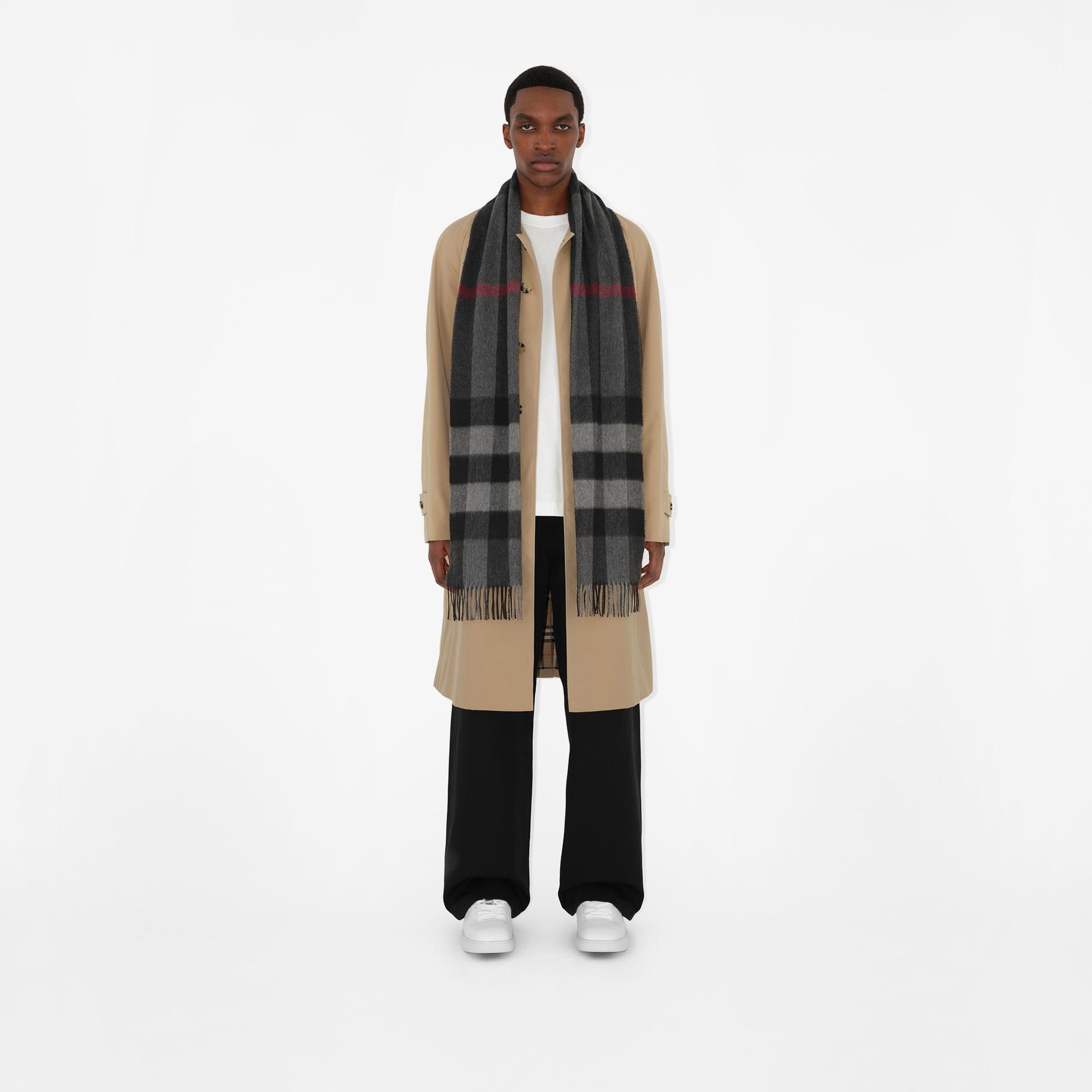 Burberry Check Kaşmir Kadın Gri Atkı