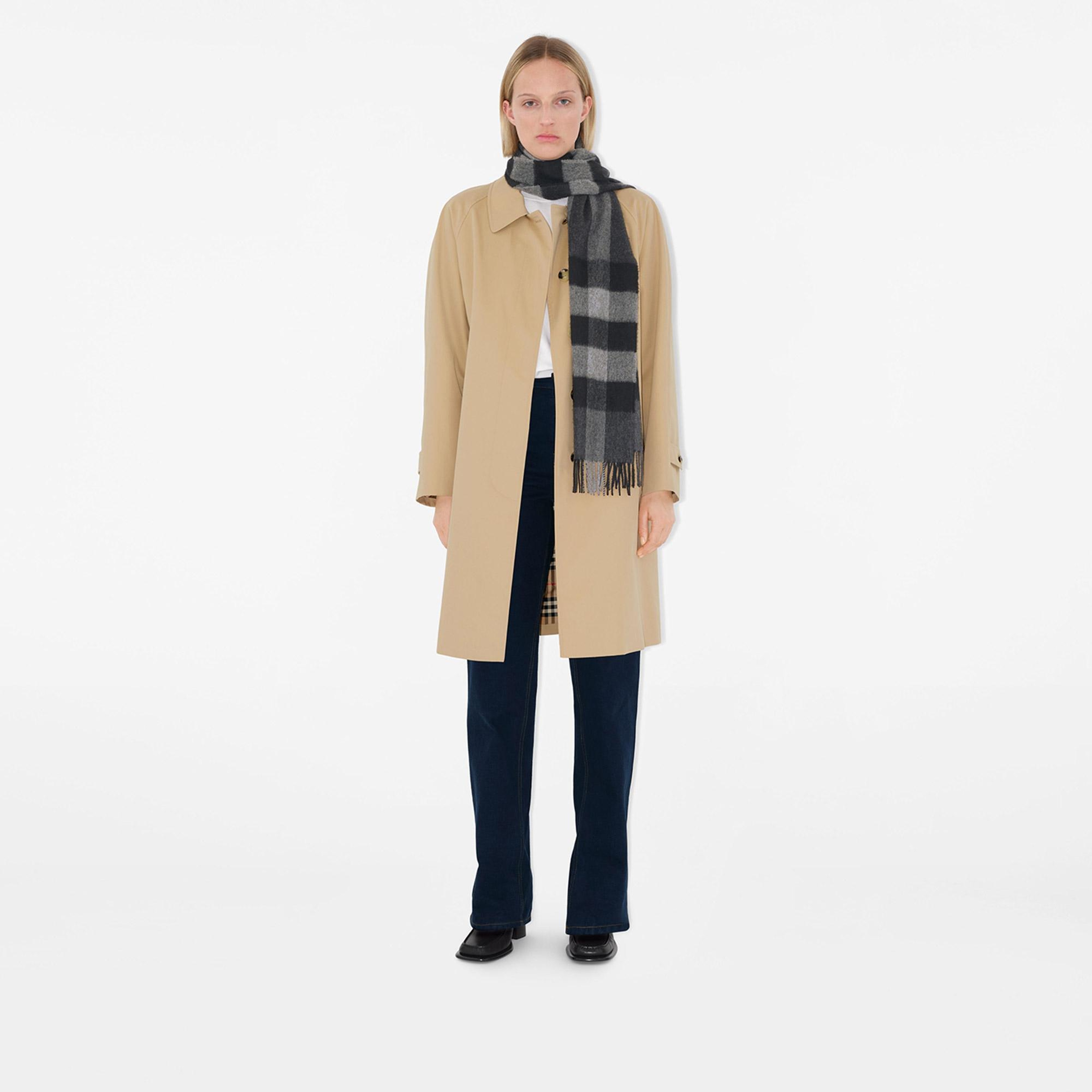 Burberry Check Kaşmir Kadın Gri Atkı