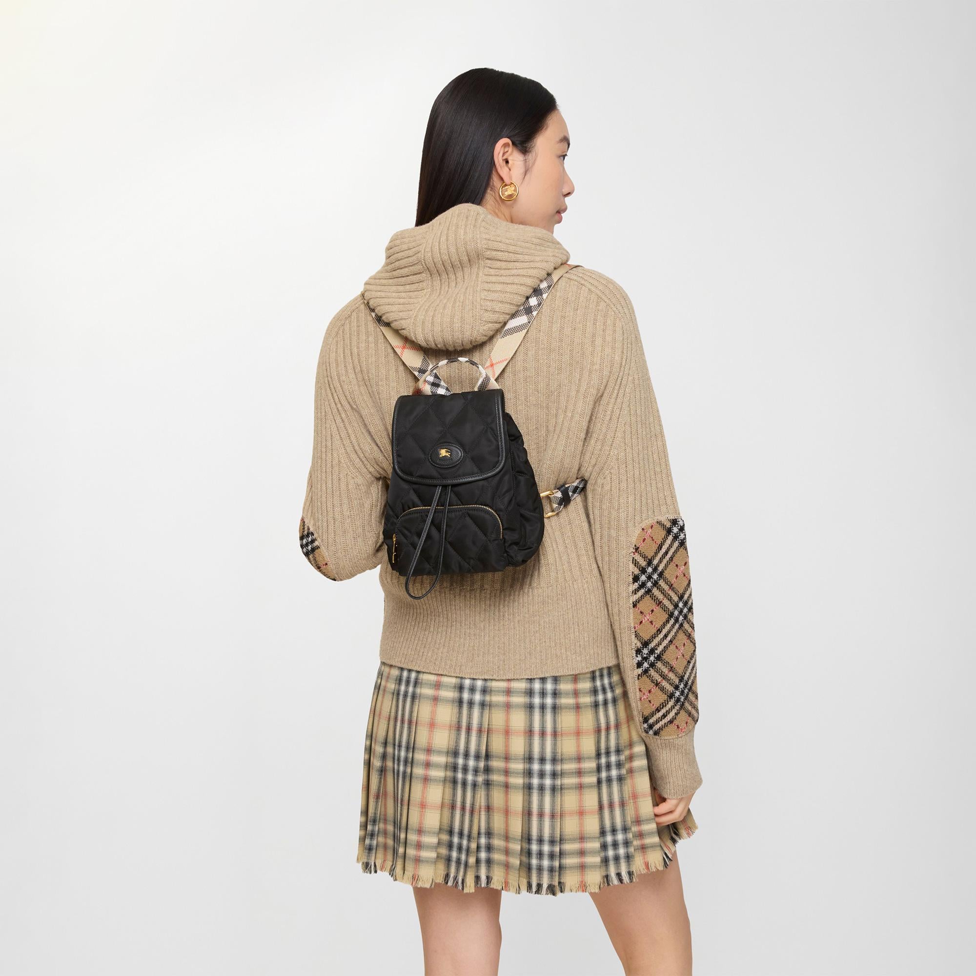 Burberry Mini Kadın Siyah Sırt Çantası