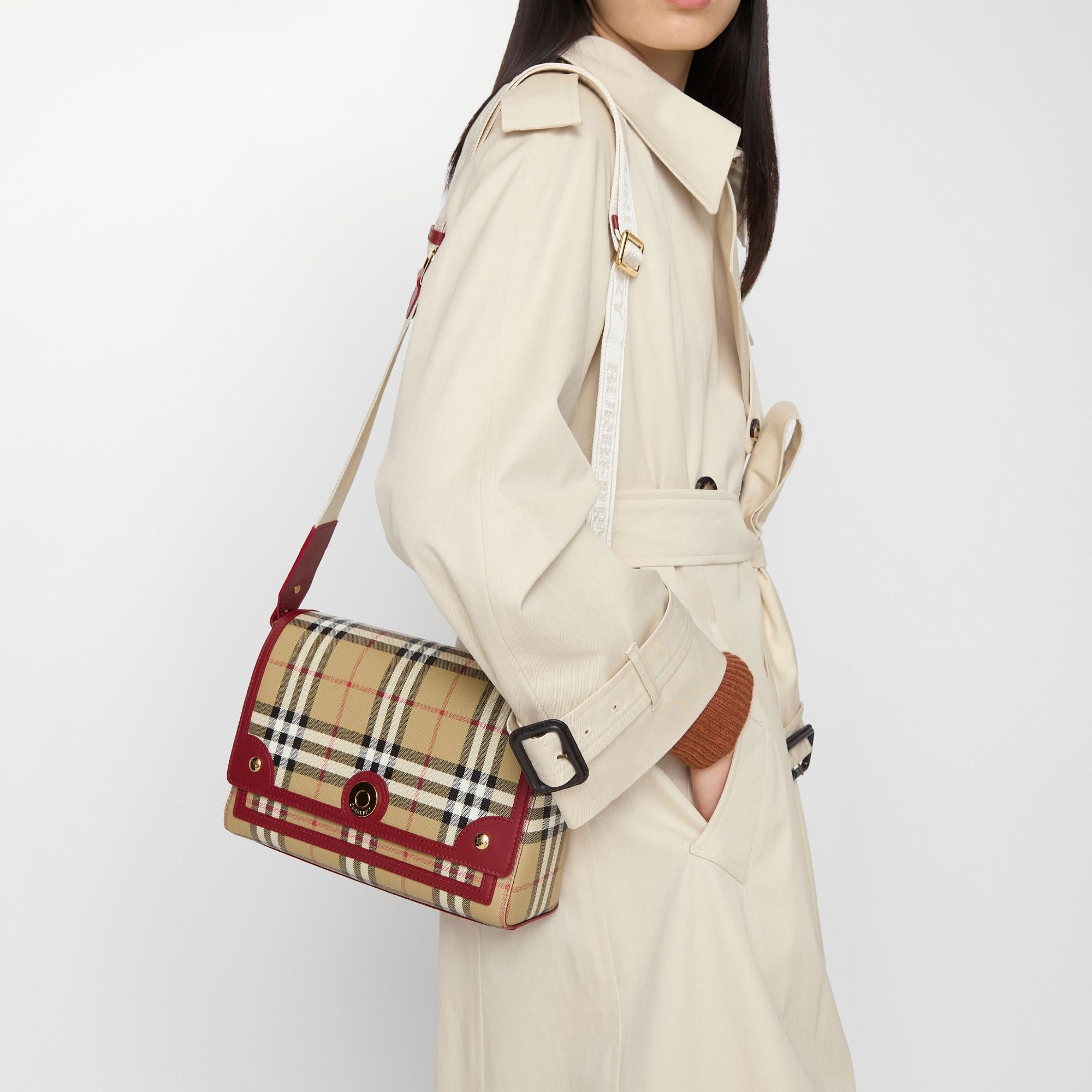 Burberry Note Kadın Bej Omuz Çantası