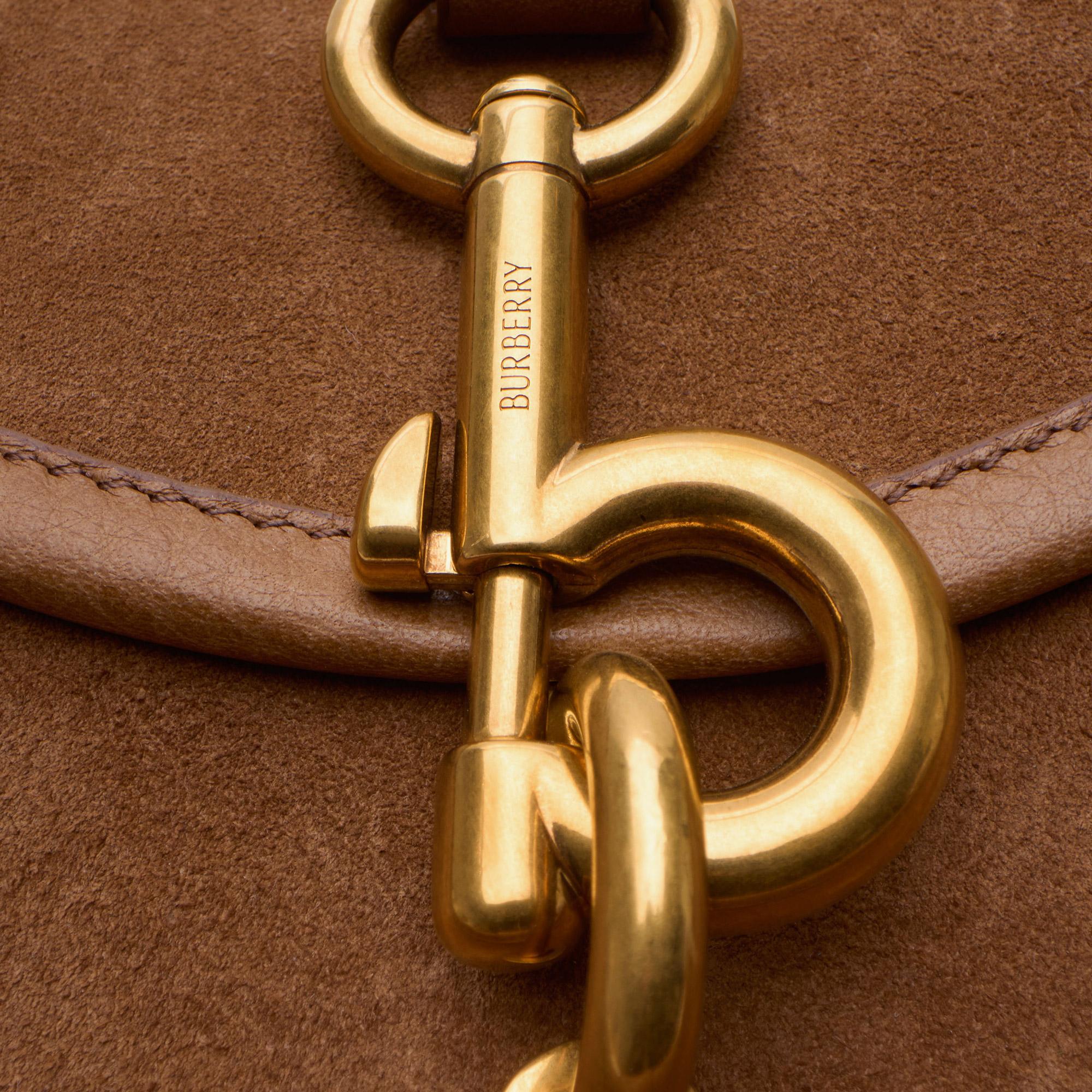 Burberry B Clıp Messenger Kadın Kahverengi Çapraz Çanta