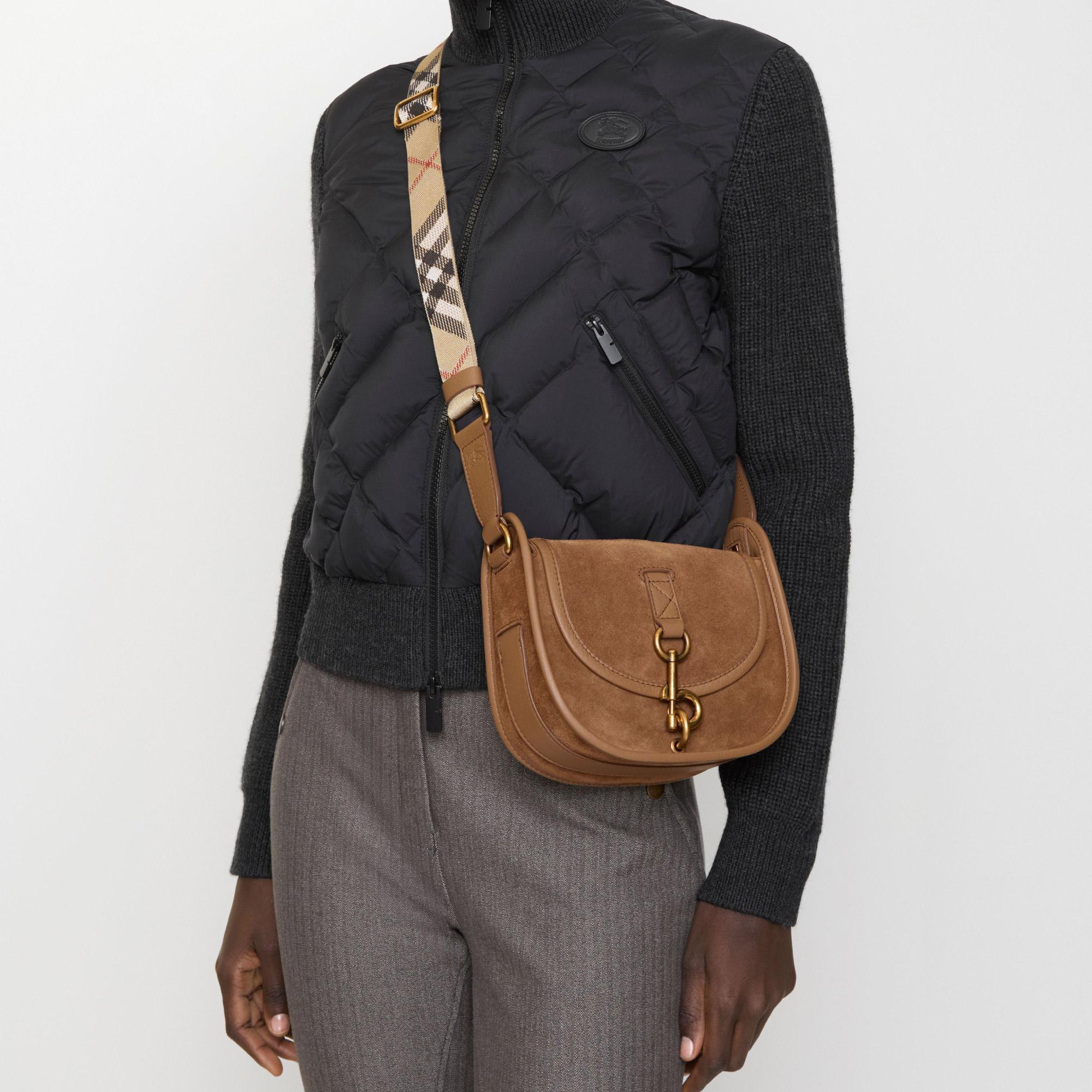 Burberry B Clıp Messenger Kadın Kahverengi Çapraz Çanta