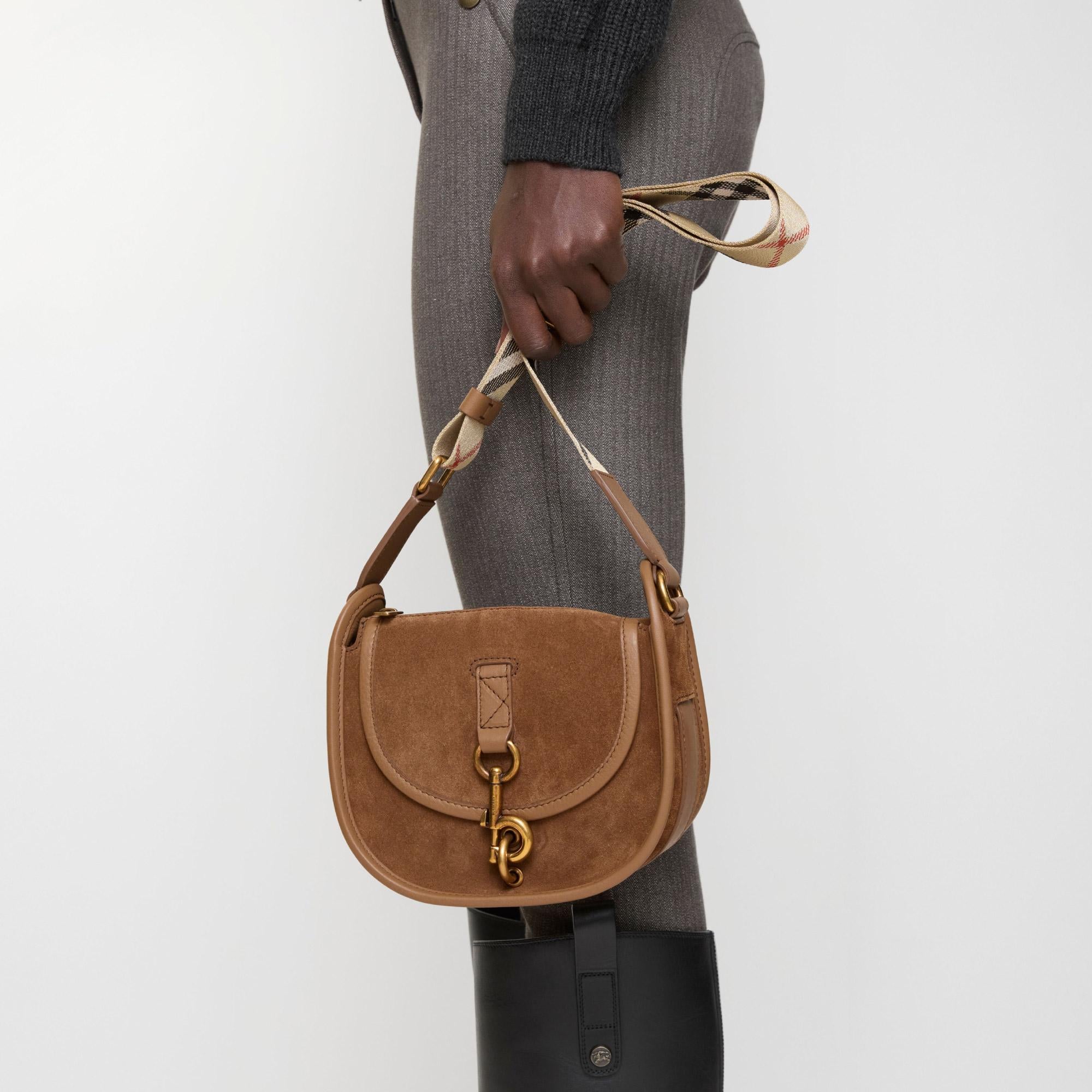 Burberry B Clıp Messenger Kadın Kahverengi Çapraz Çanta