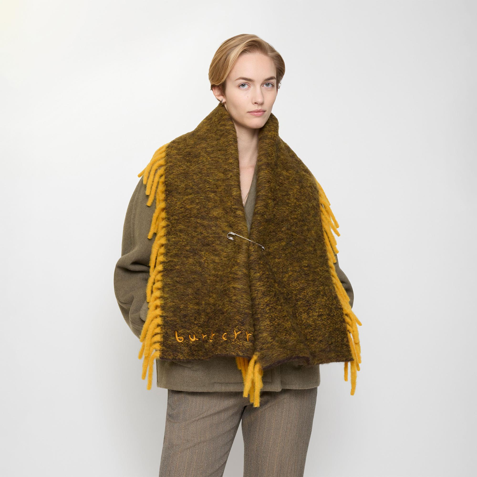 Burberry Alpaca Happy Kadın Kahverengi Atkı