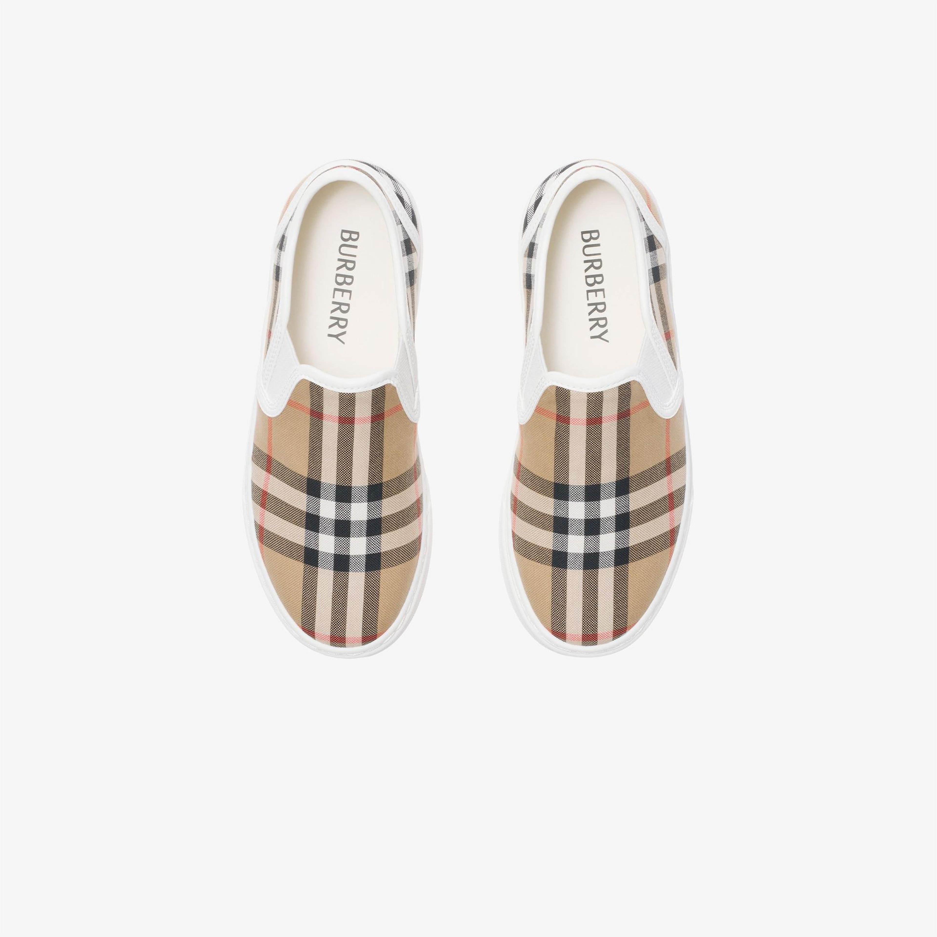 Burberry Kıt Çocuk Bej Sneaker