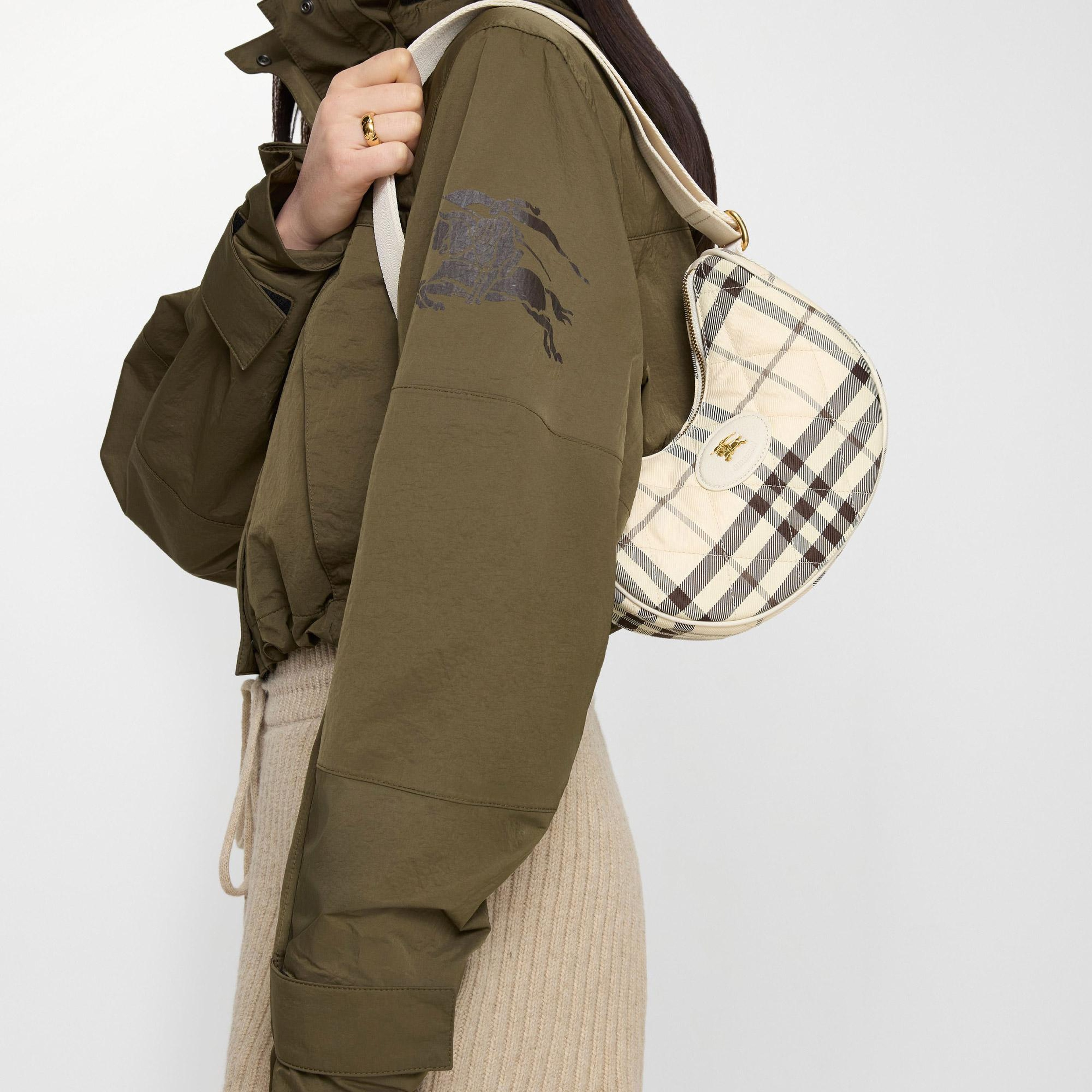 Burberry Horseshoe Kadın Bej Omuz Çantası