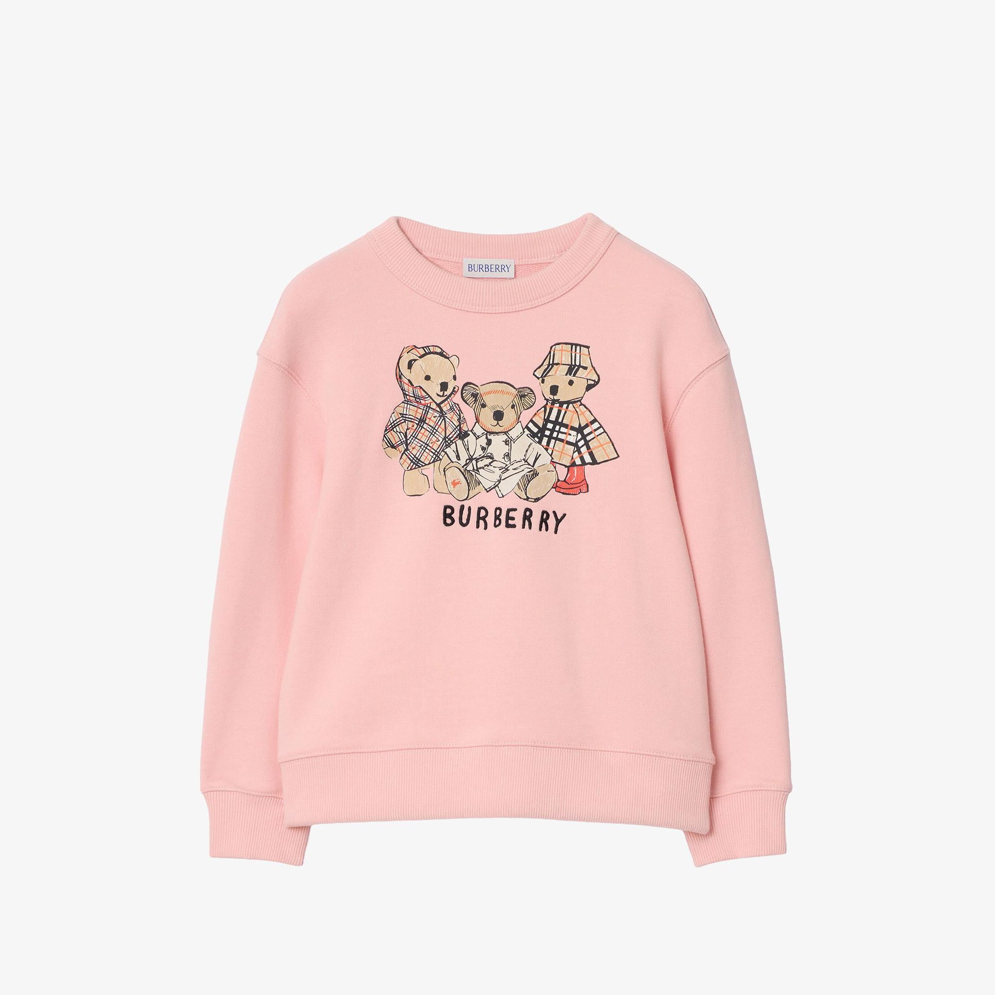 Burberry Mathew Teddy Çocuk Pembe Sweatshirt