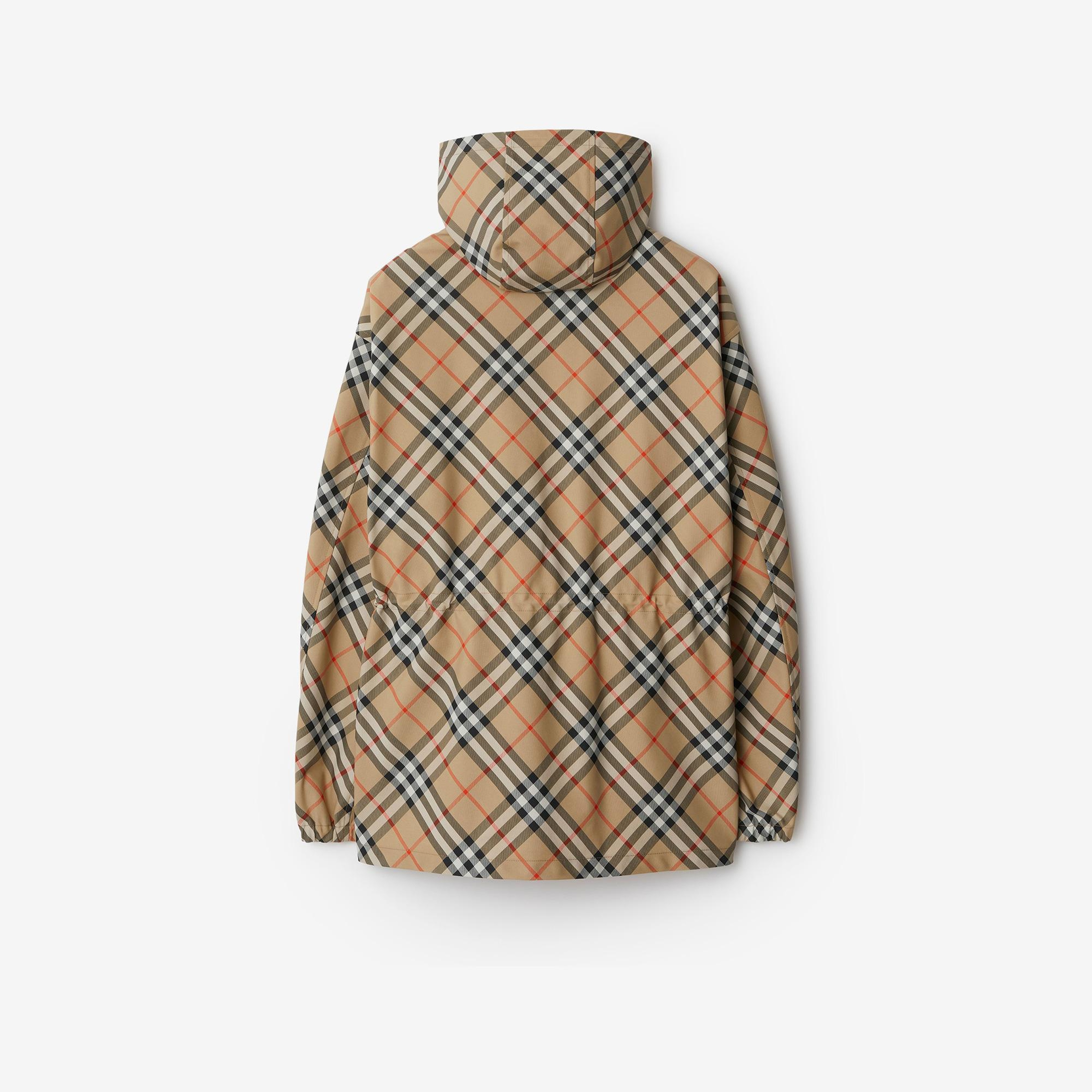 Burberry Check Twill Erkek Bej Ceket