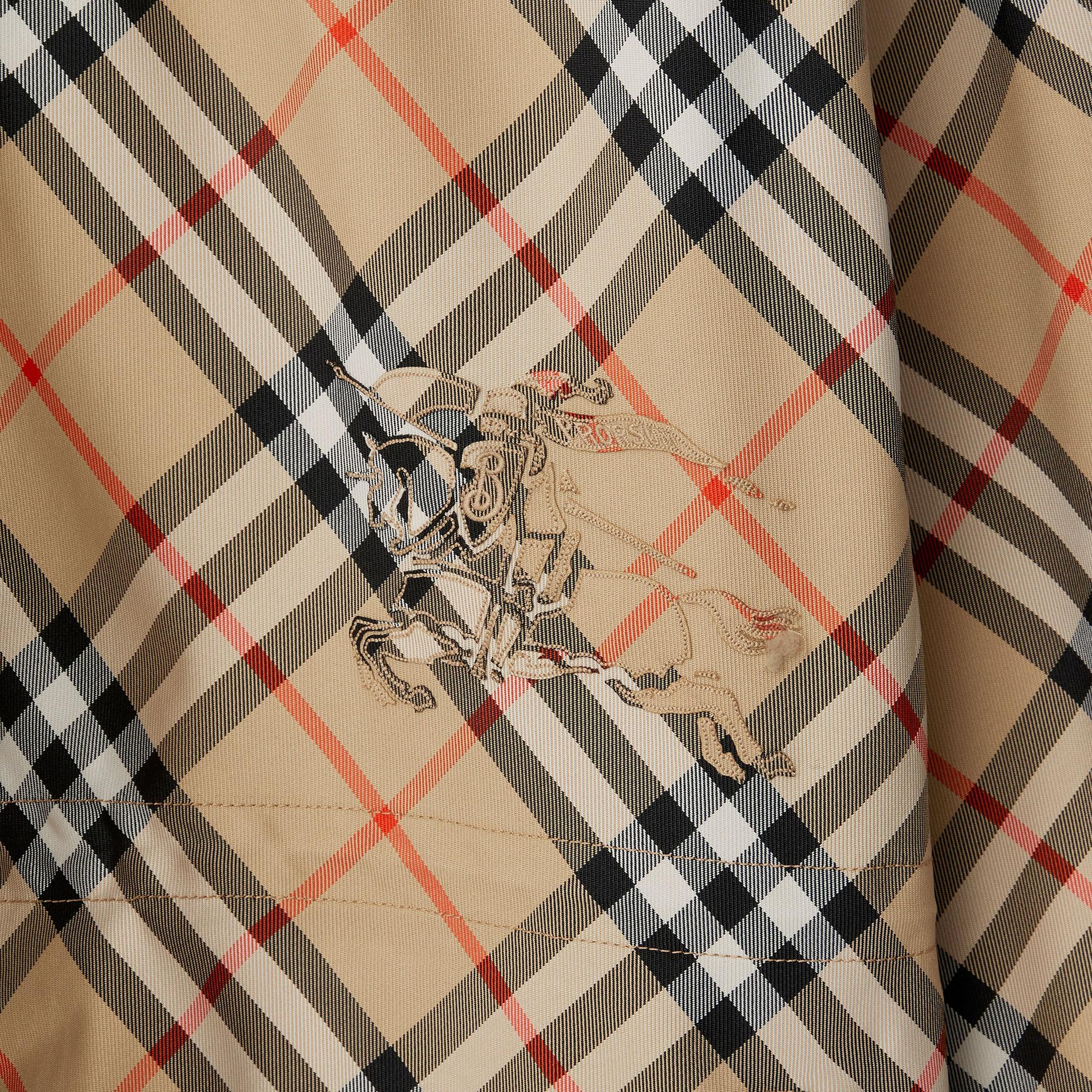 Burberry Check Twill Erkek Bej Ceket