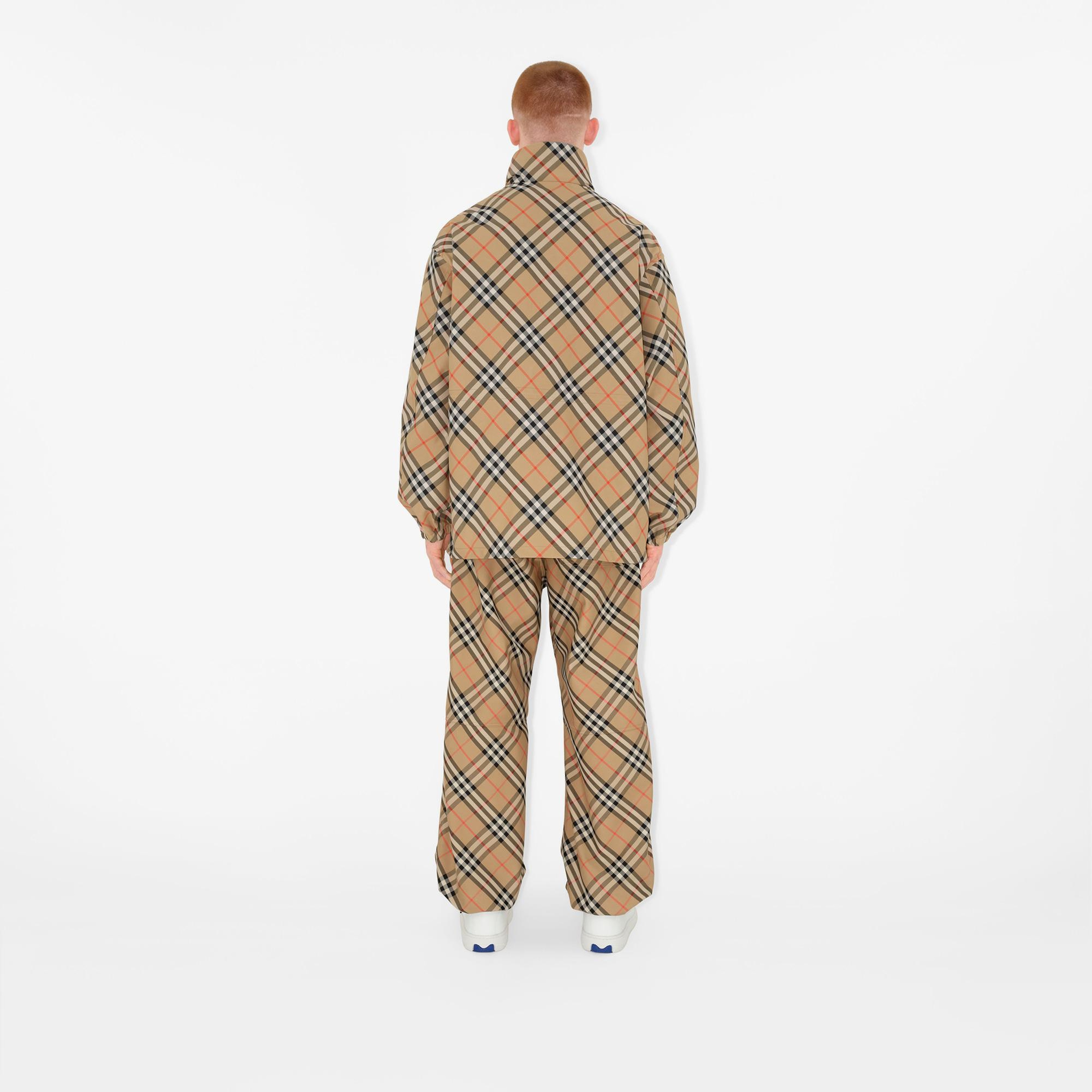 Burberry Check Twill Erkek Bej Ceket