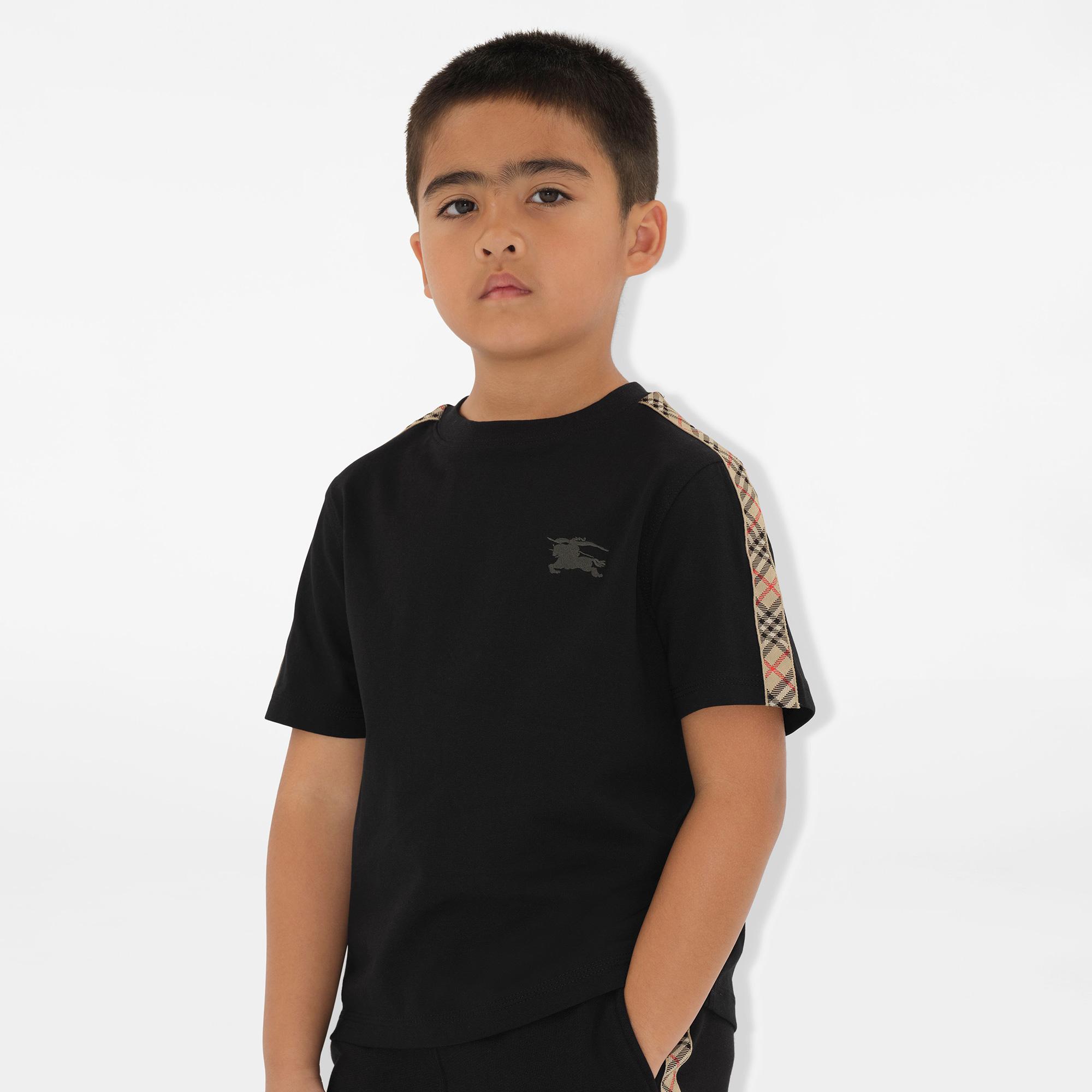 Burberry Çocuk Siyah T-Shirt