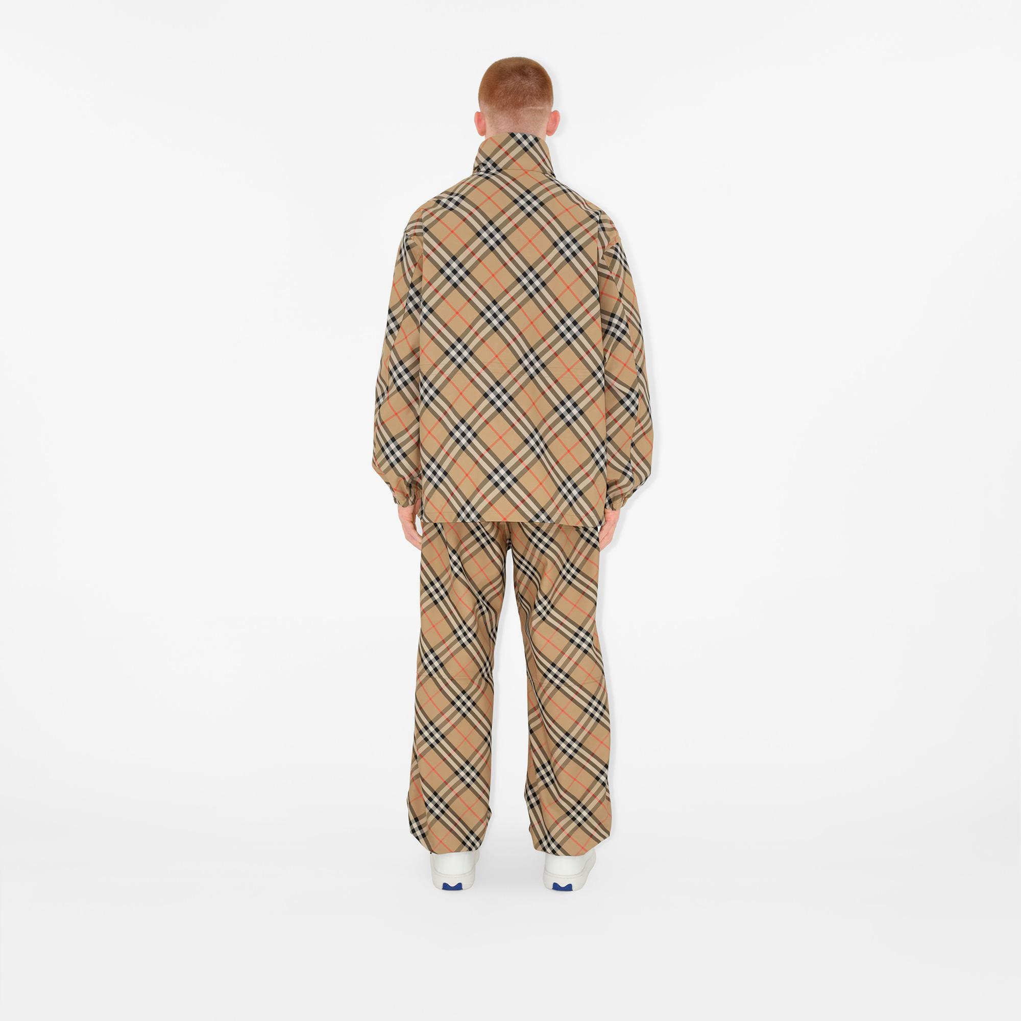 Burberry Check Twill Erkek Bej Ceket