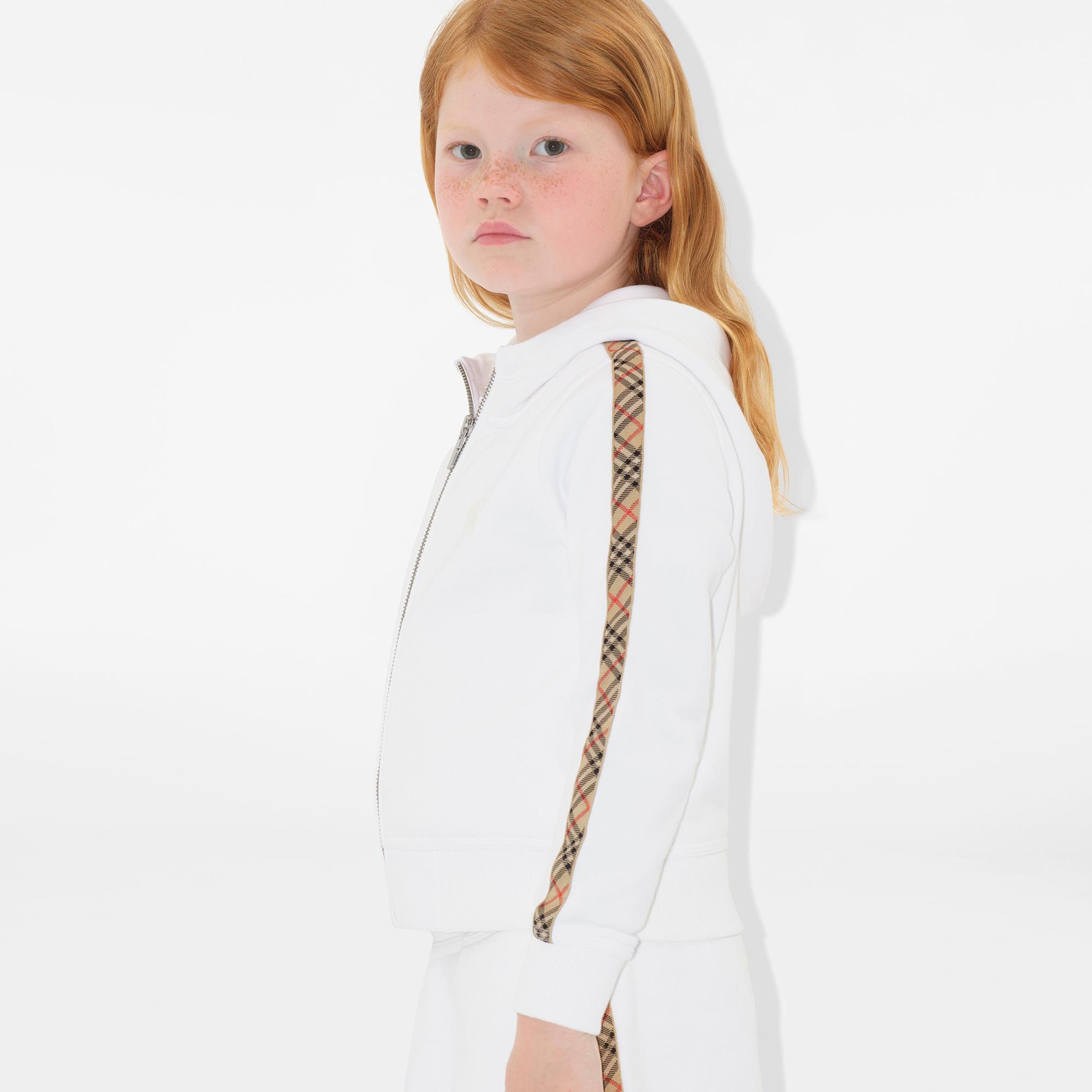 Burberry Çocuk Beyaz Hoodie