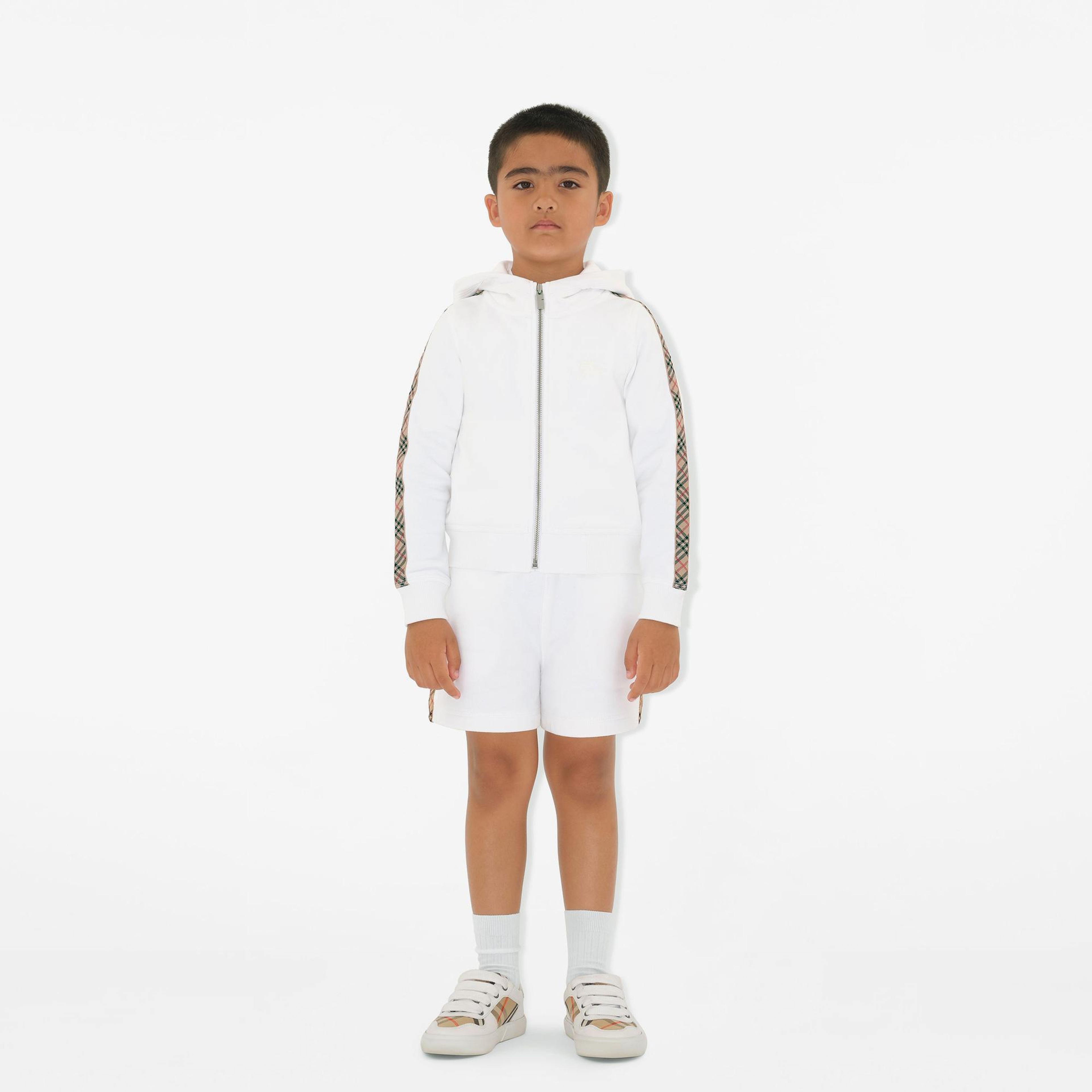 Burberry Çocuk Beyaz Hoodie