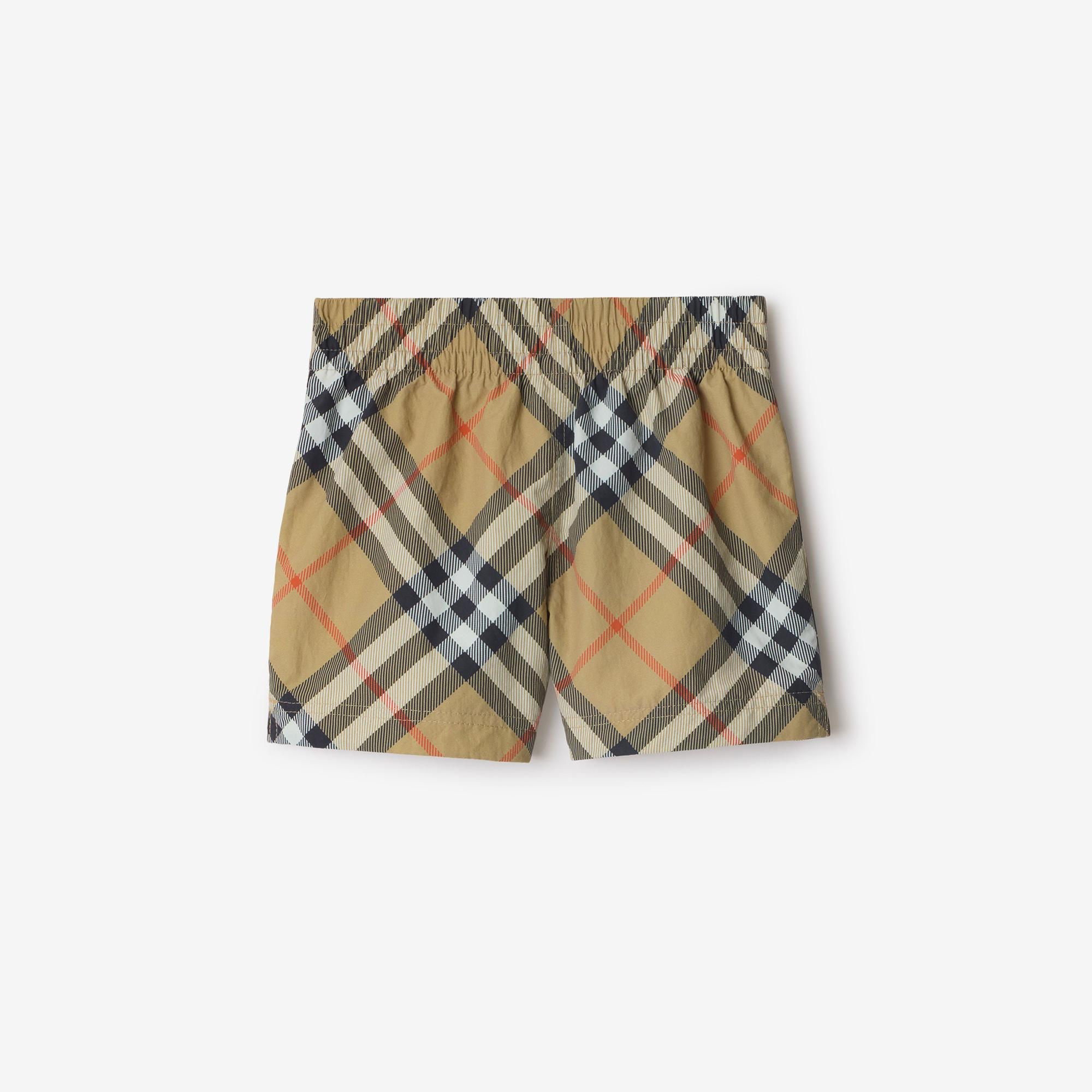Burberry Atticus Çocuk Bej Deniz Şortu