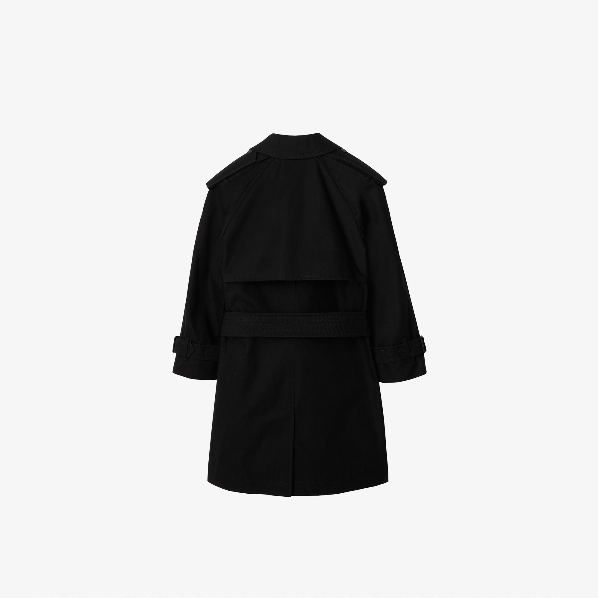 Burberry Gabardine Çocuk Siyah Trençkot
