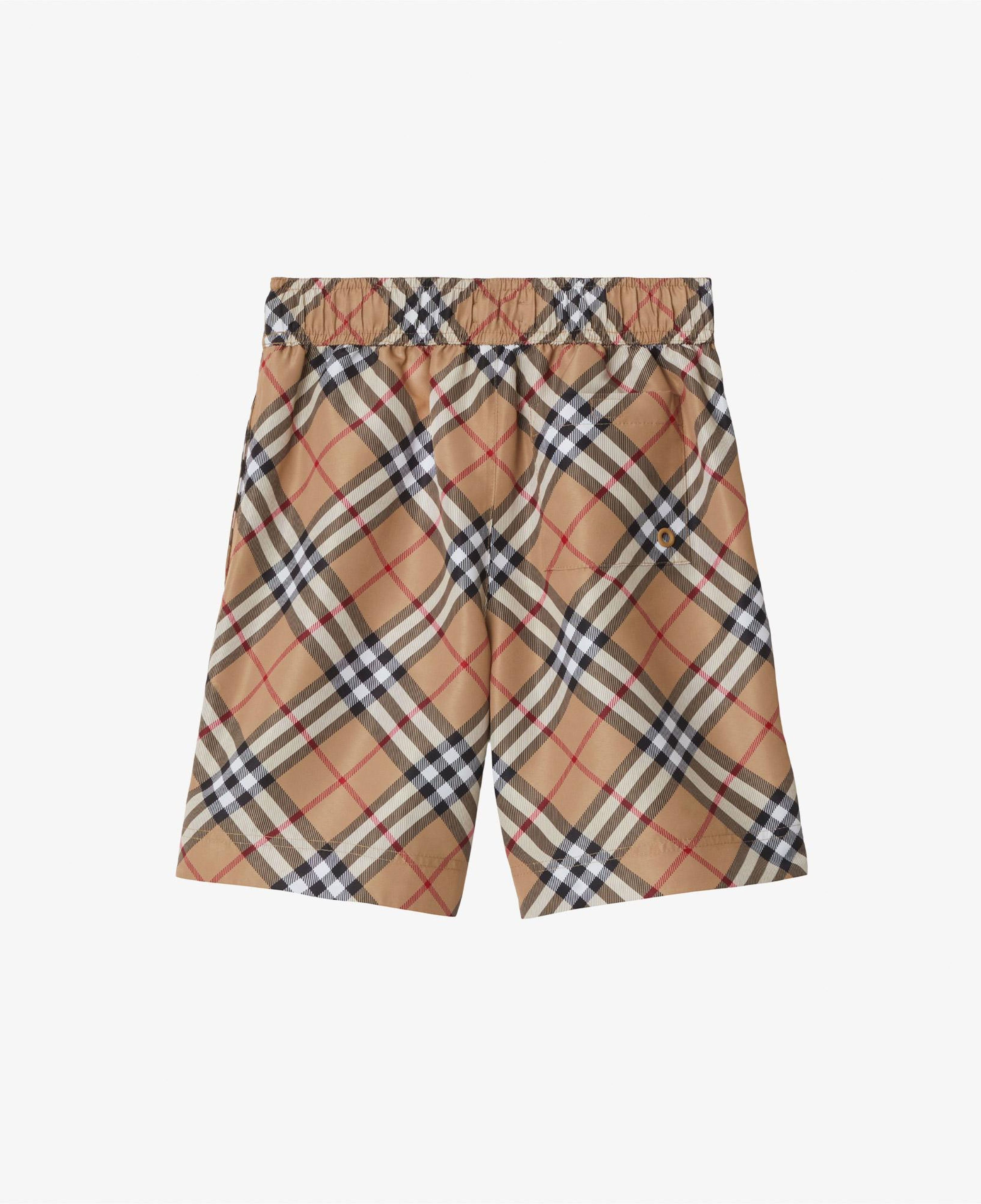 Burberry Check Çocuk Bej Deniz Şortu