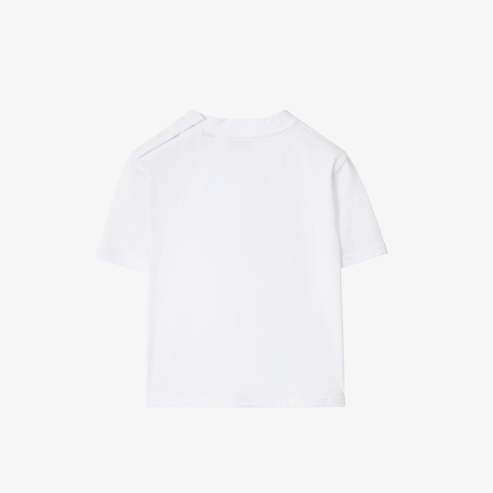 Burberry Cedar Çocuk Beyaz T-Shirt