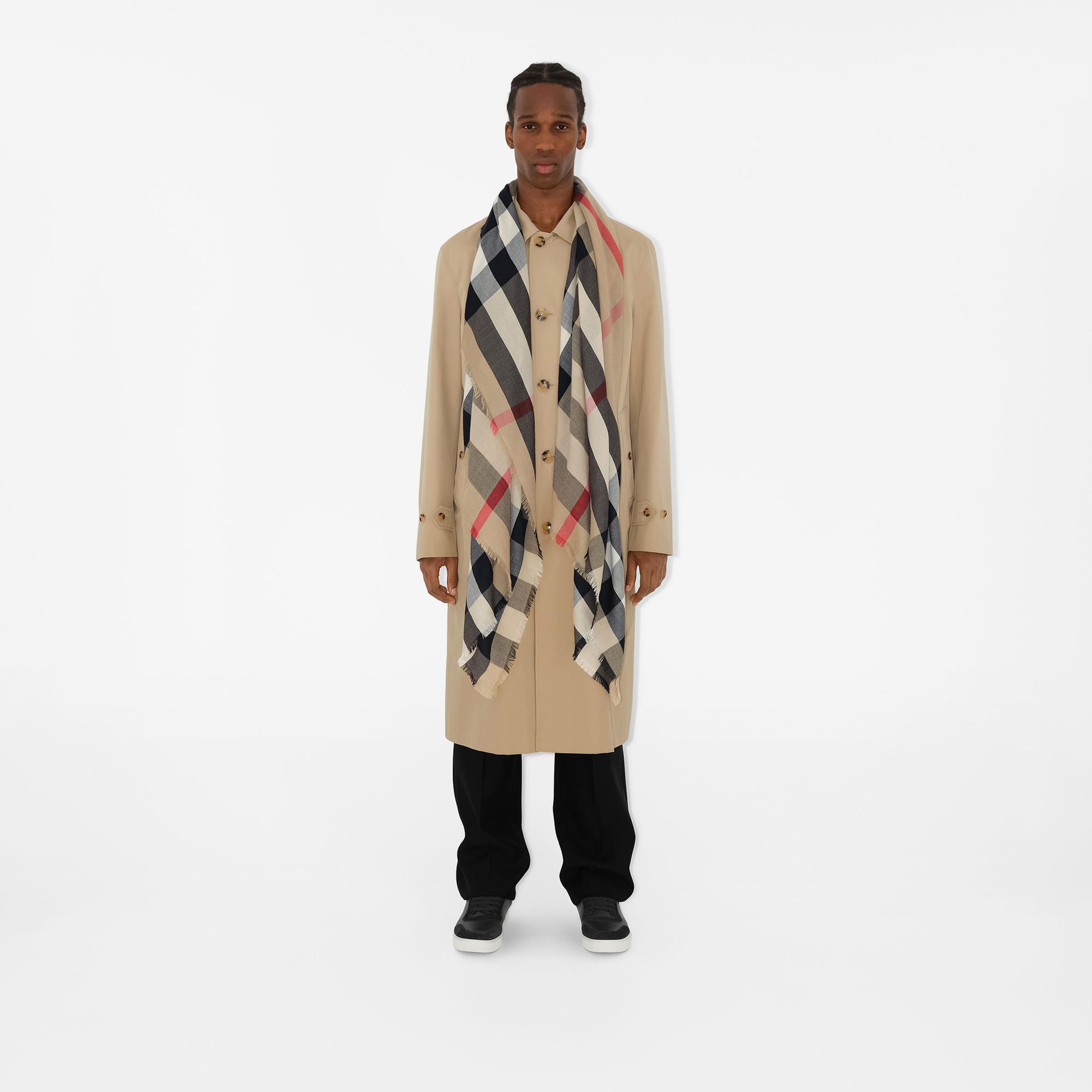 Burberry Check Kaşmir Kadın Bej Atkı