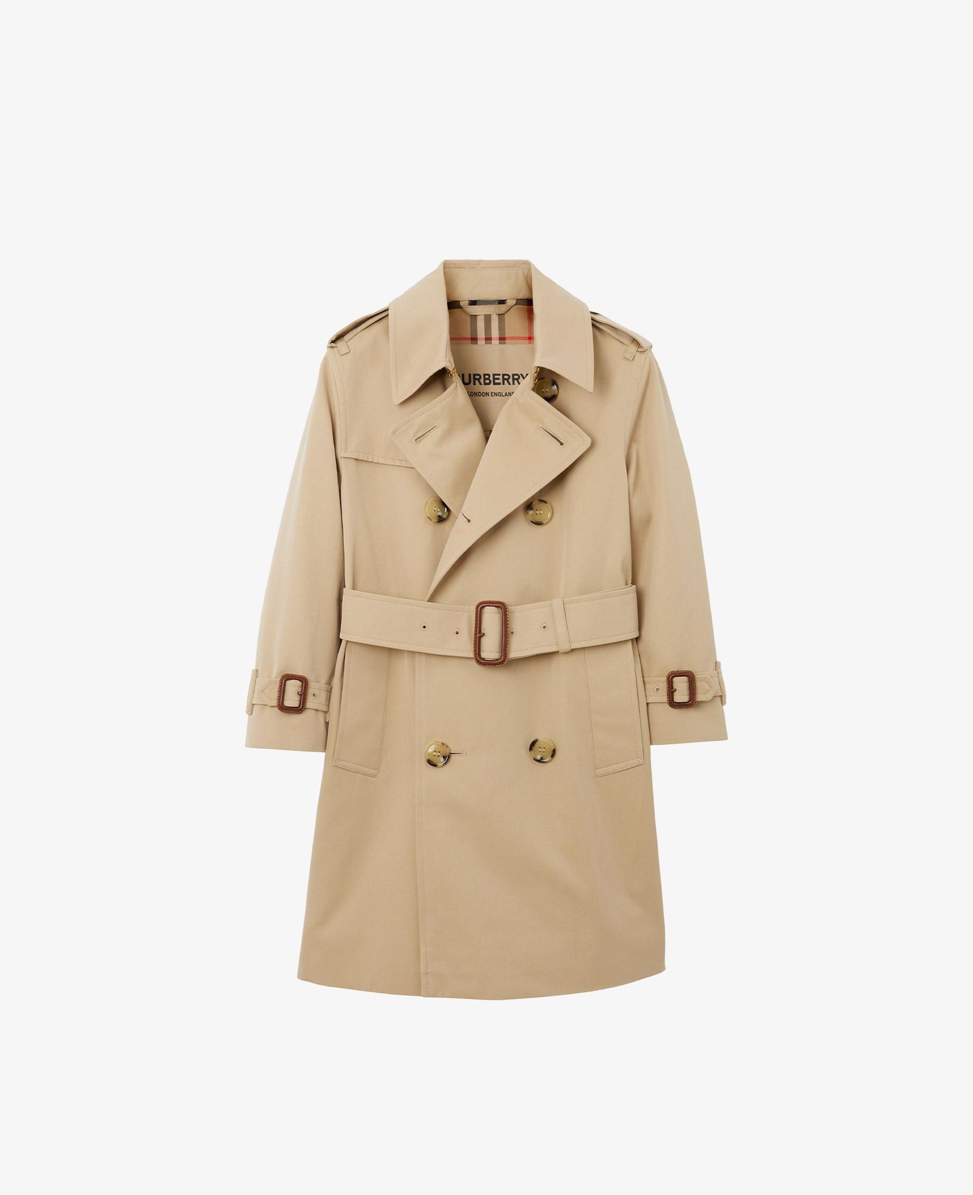 Burberry Gabardine Çocuk Bej Trençkot