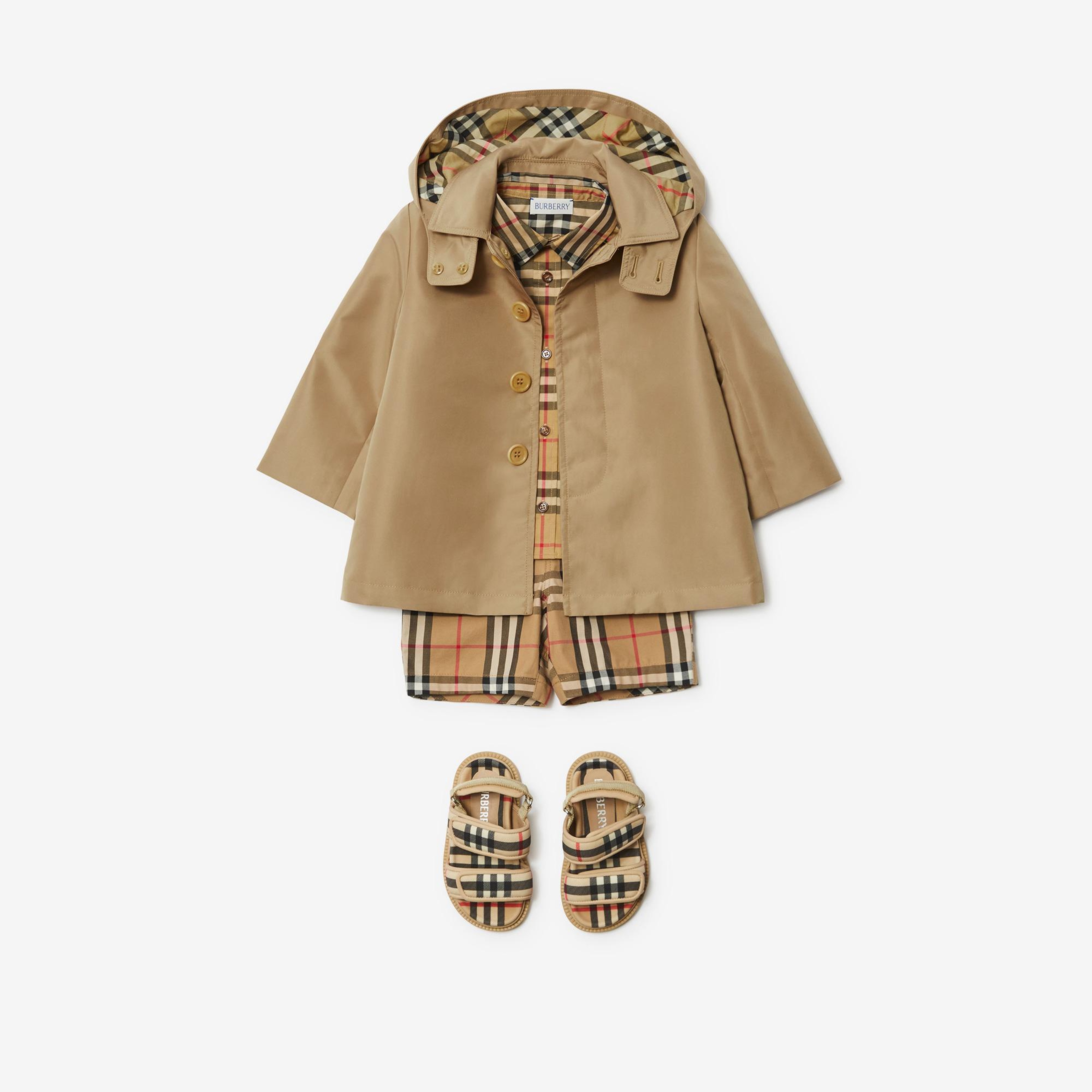 Burberry Bonded Car Çocuk Bej Trençkot