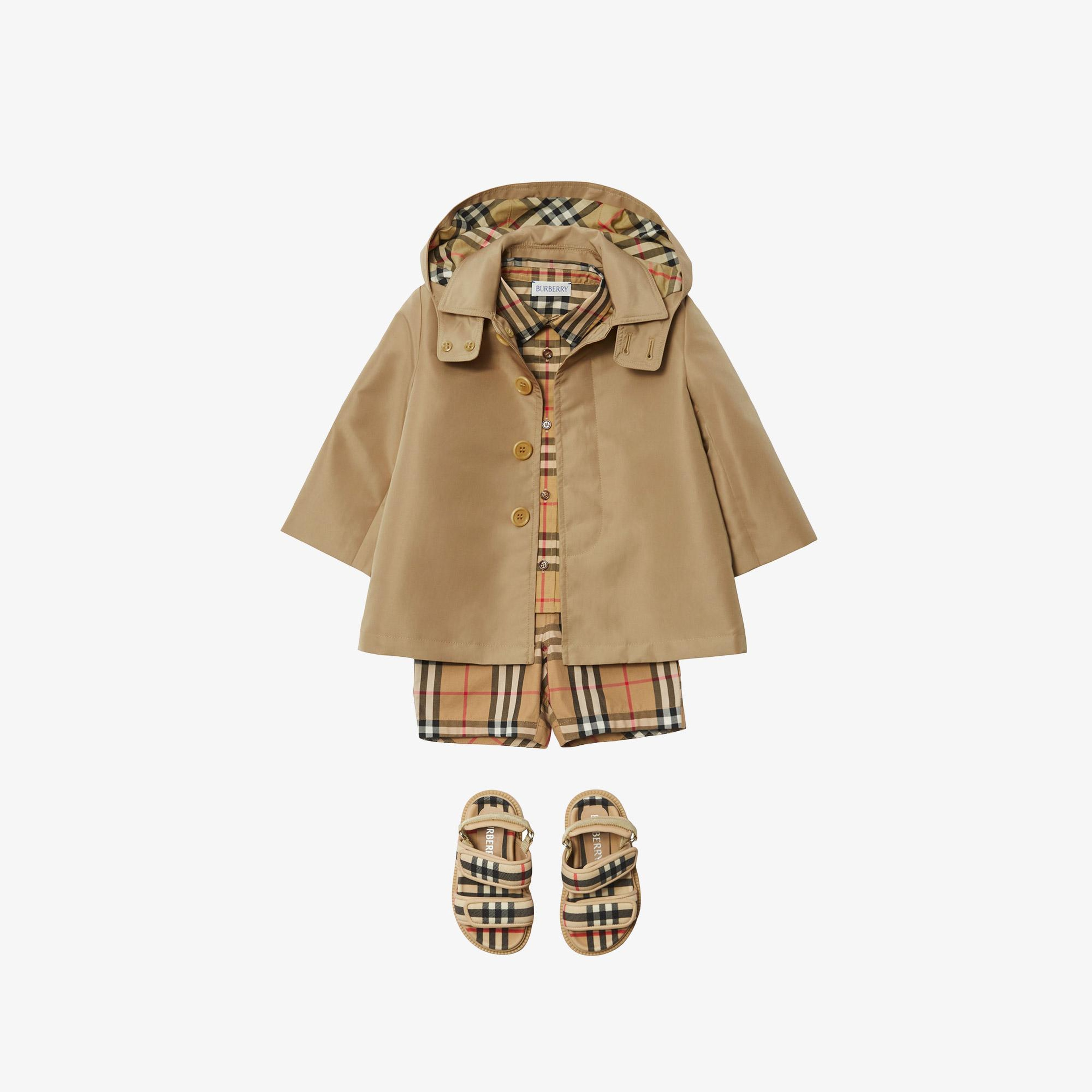 Burberry Bonded Car Çocuk Bej Trençkot