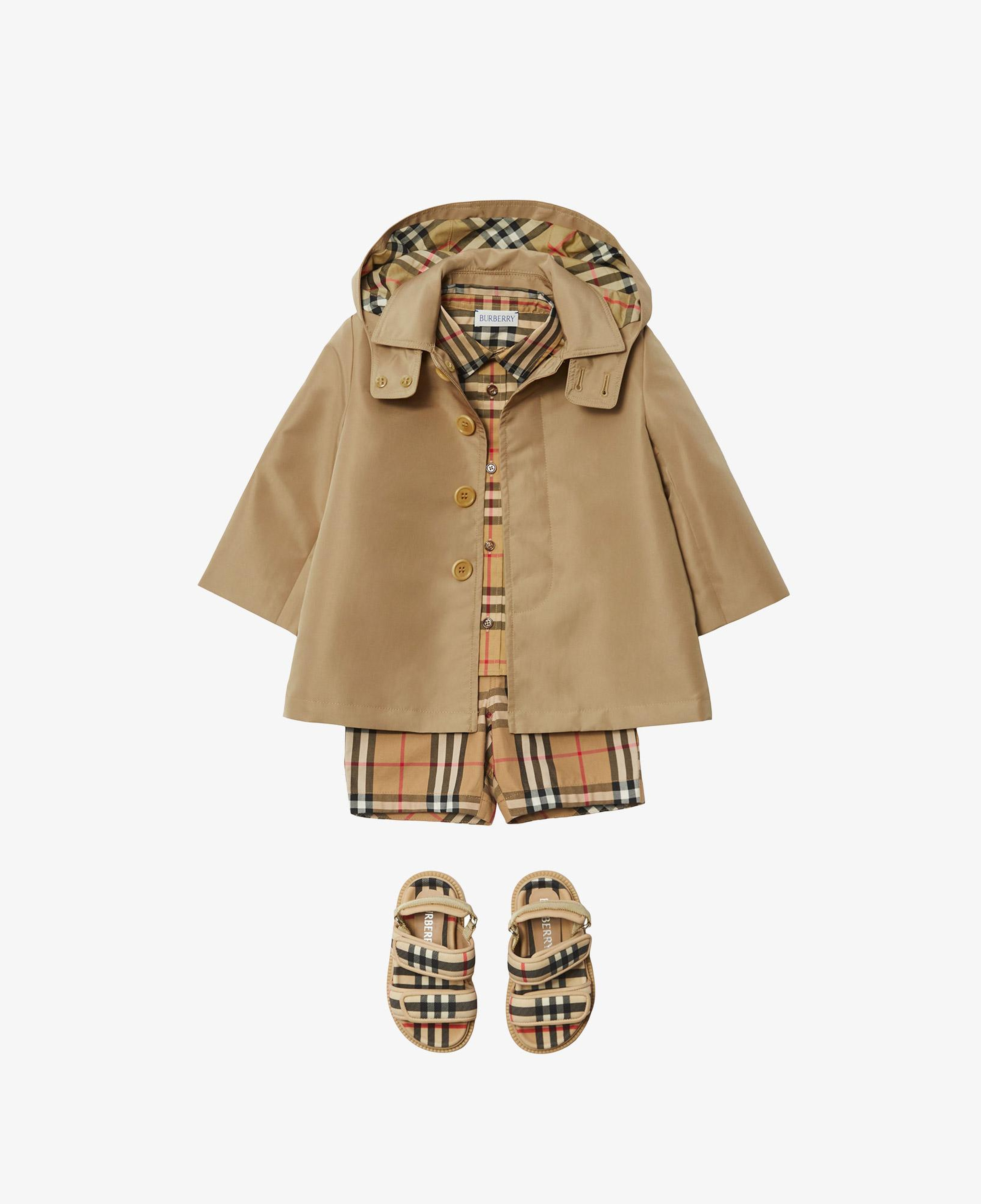 Burberry Bonded Car Çocuk Bej Trençkot