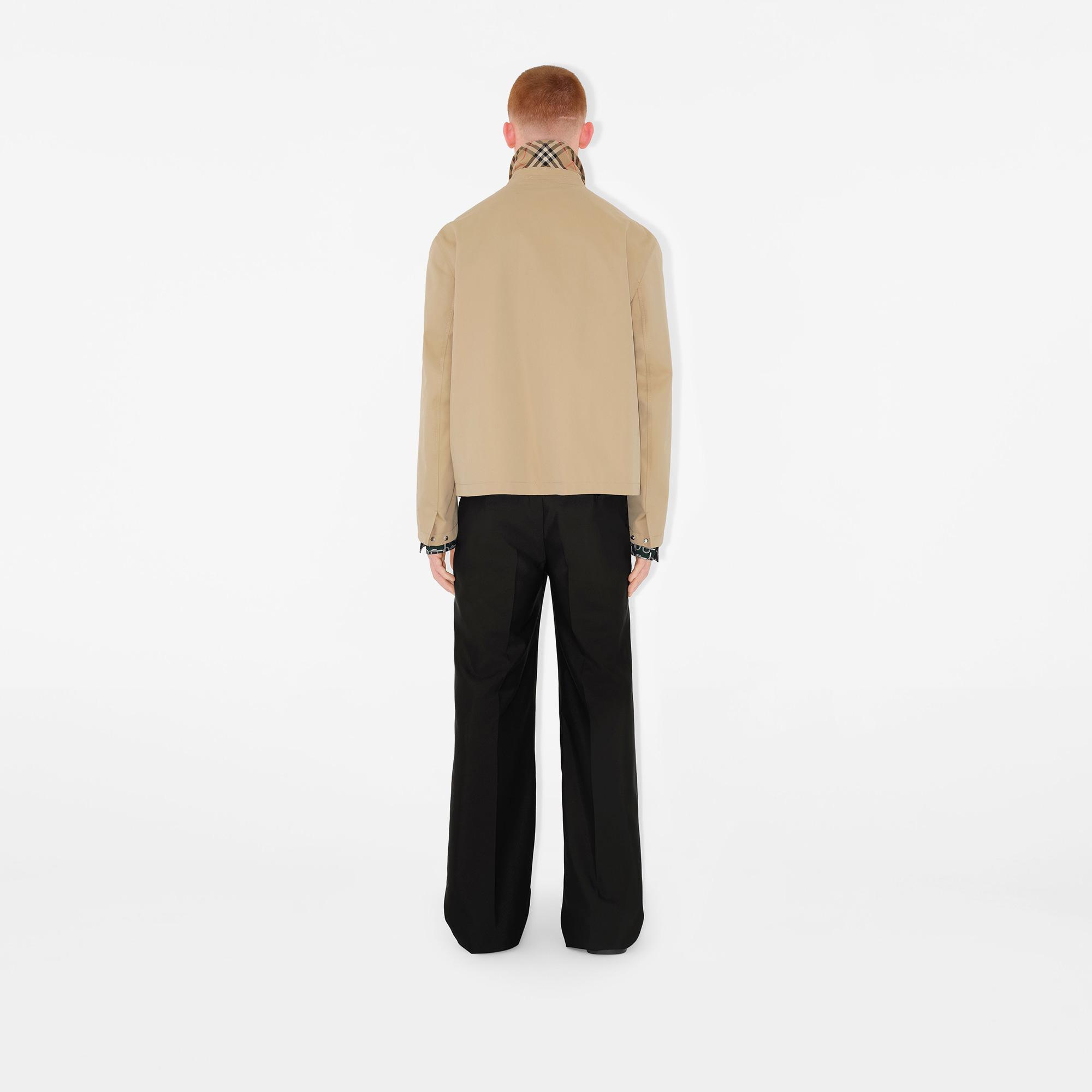 Burberry Gabardine Harrington Erkek Bej Ceket