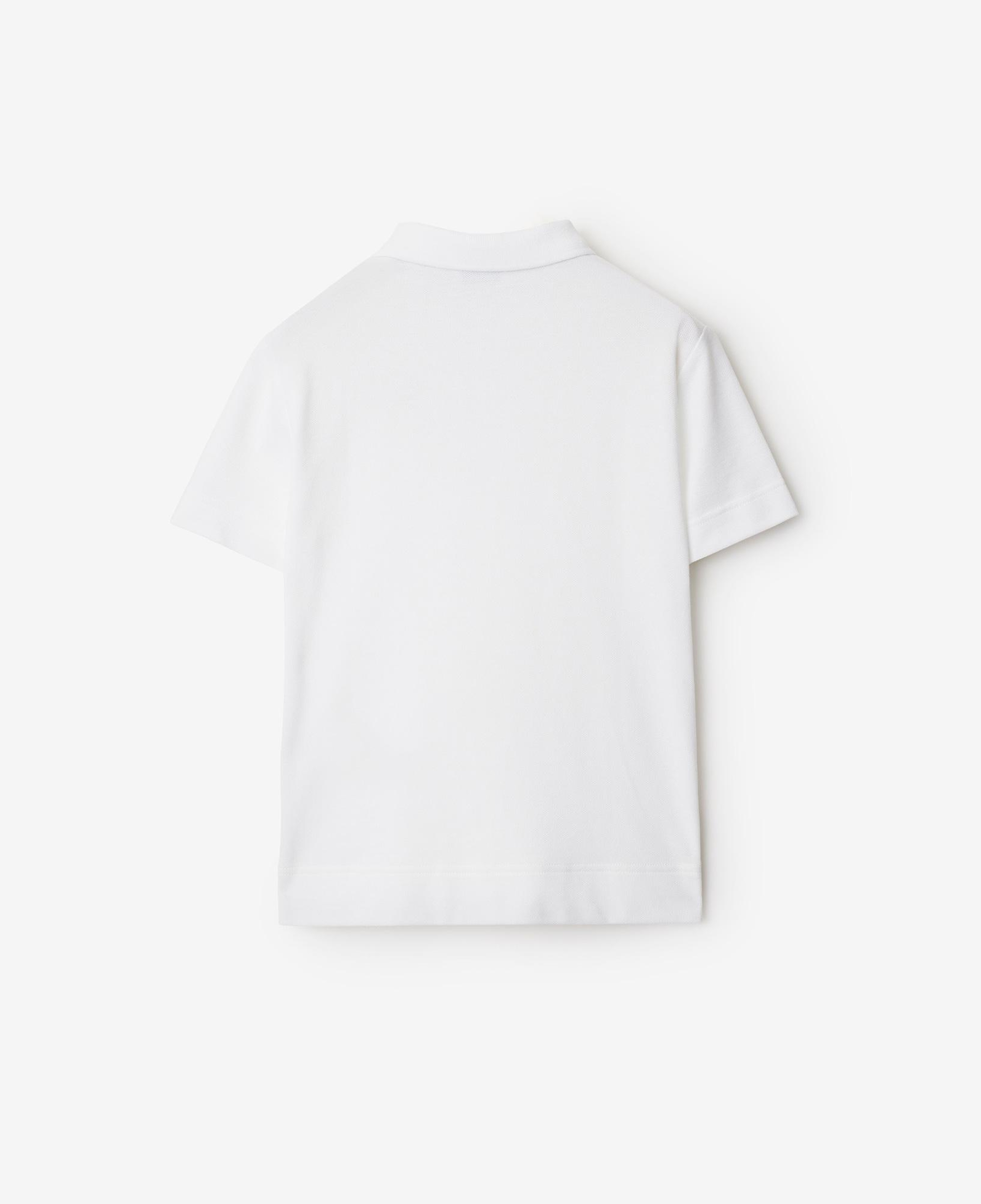 Burberry Johane Cotton Çocuk Beyaz Polo