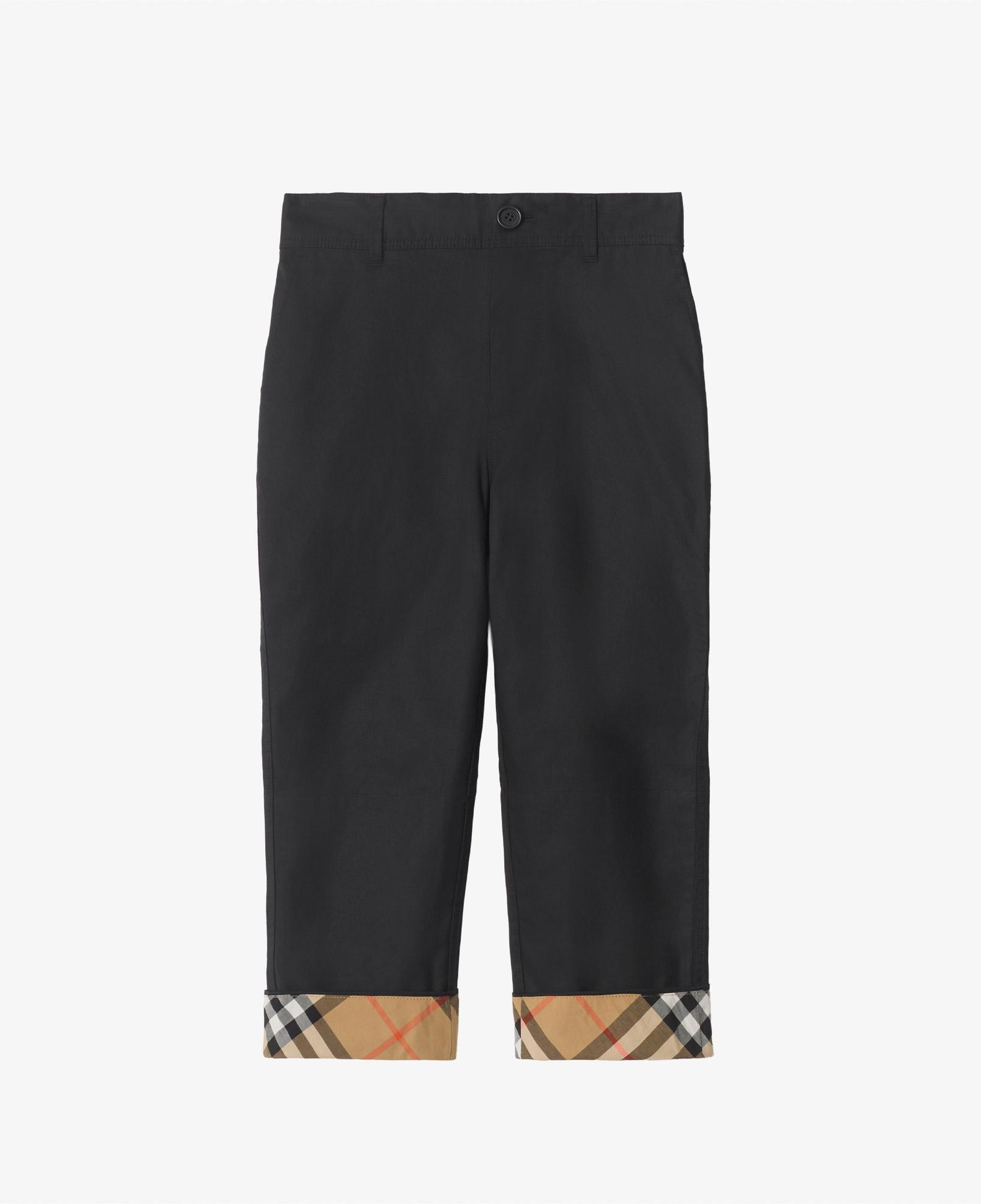 Burberry Sheldon Check Çocuk Siyah Pantolon