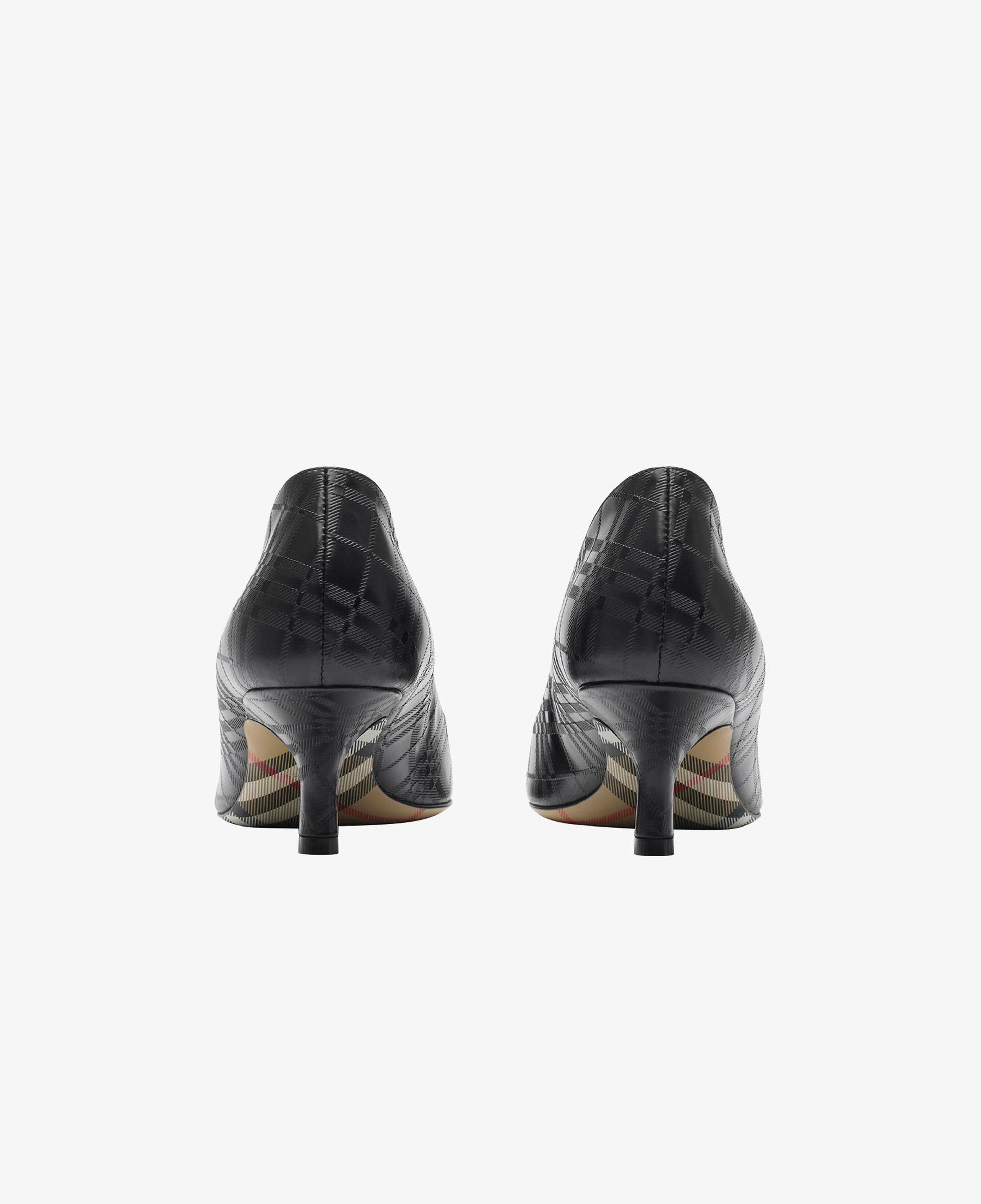 Burberry Dame Leather Pump Kadın Siyah Topuklu Ayakkabı