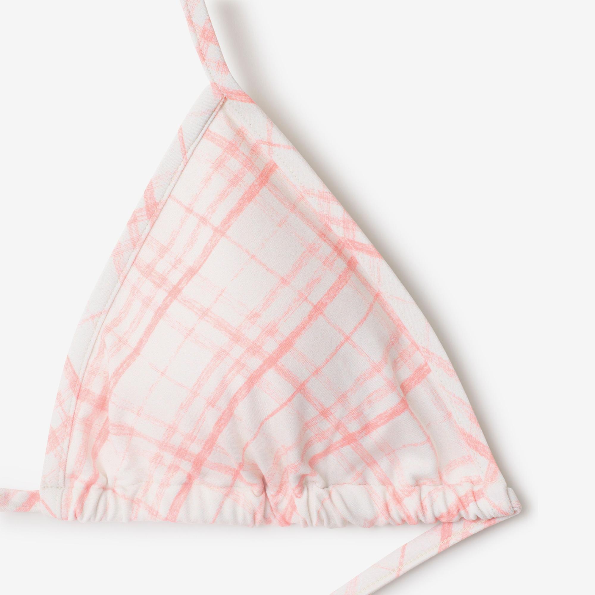 Burberry Check Kadın Pembe Bikini Üstü